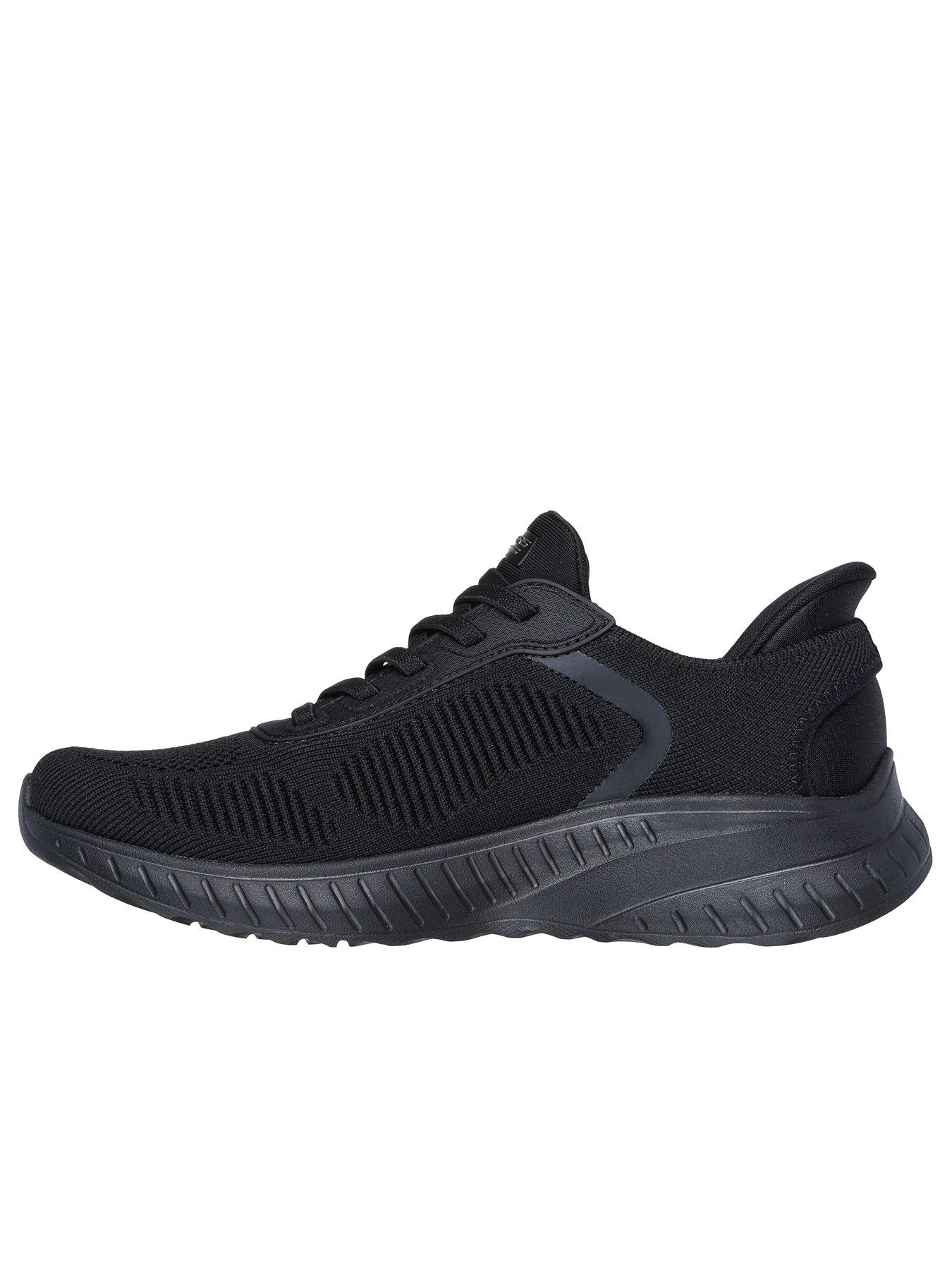Image 4 of 4 of Skechers Bobs Squad Chaos Current Muse Bungee Lace Slip-ins Trainer - Black Textile