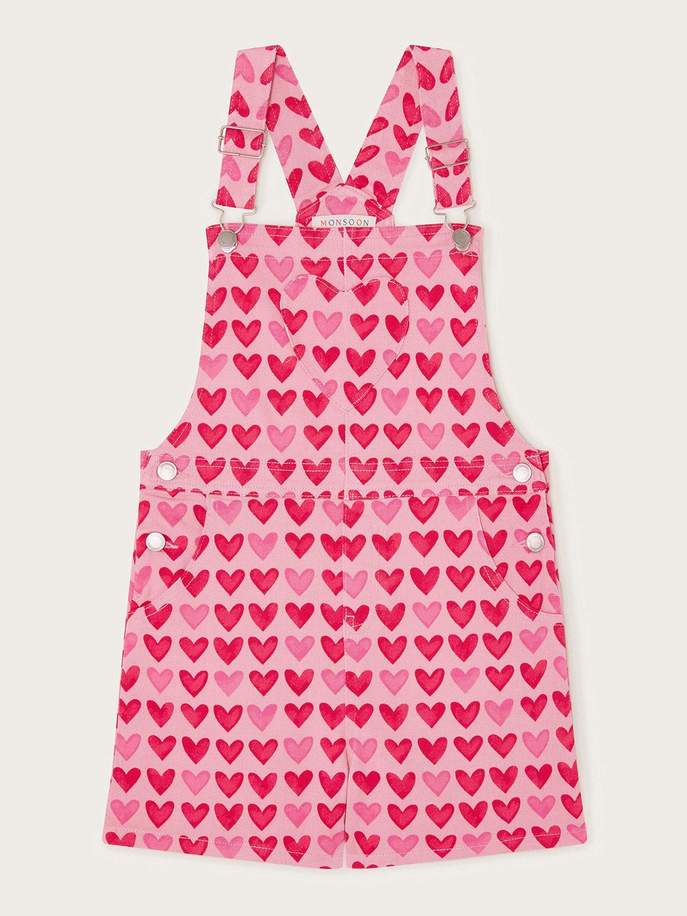 monsoon-girls-heart-print-short-dungarees-pink