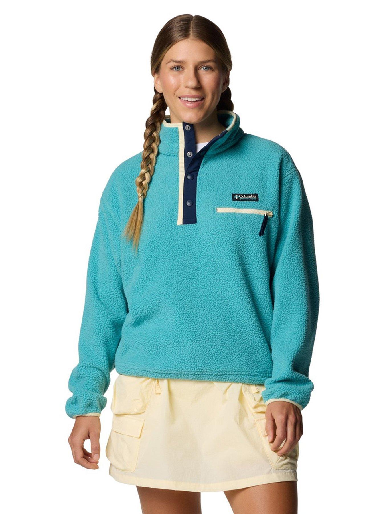Image of Columbia Womens Helvetia Ii Cropped Half Snap Fleece - Green