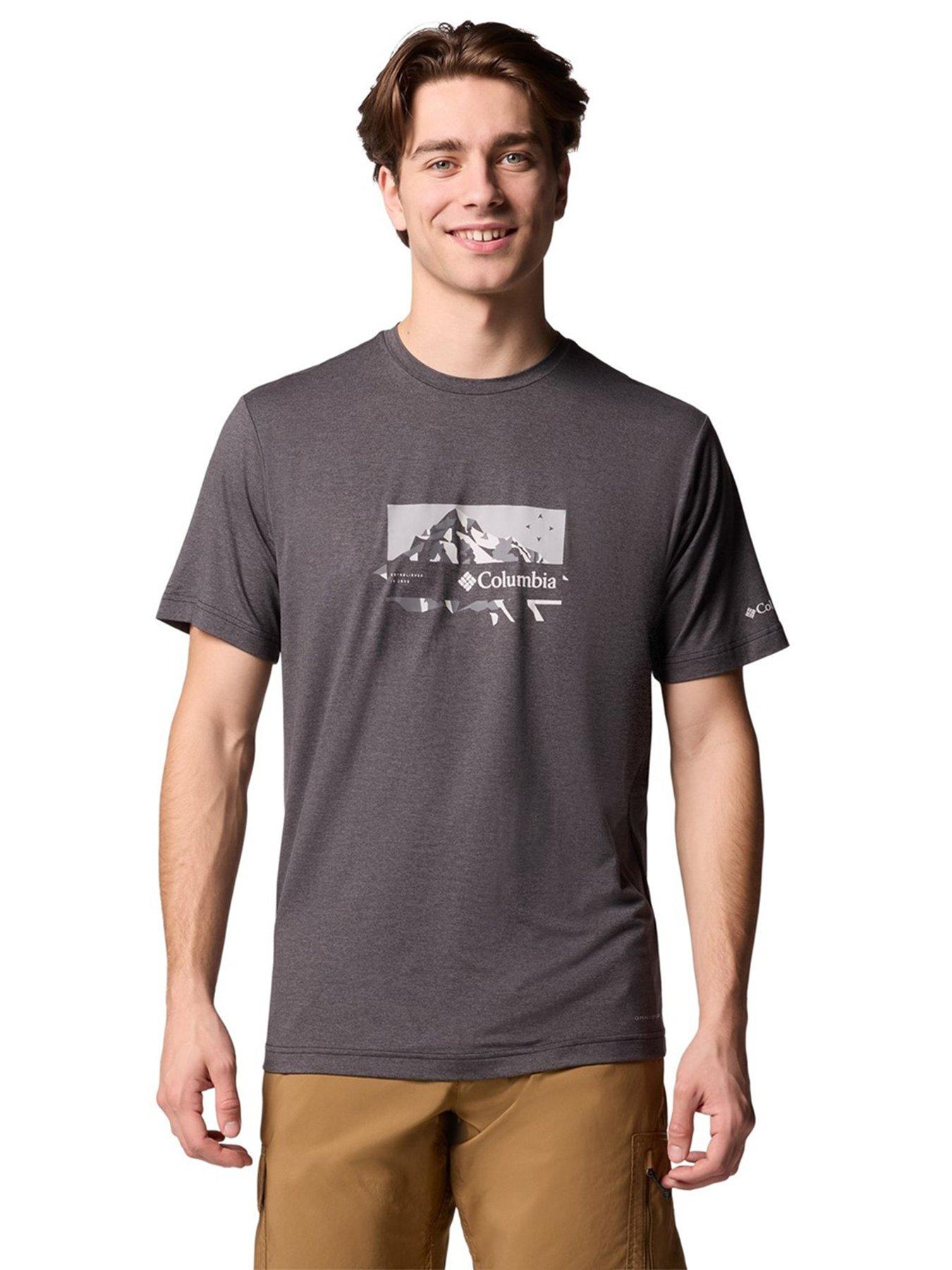 Columbia Men's Kwick Hike Back Graphic Short Sleeve Tee - Black