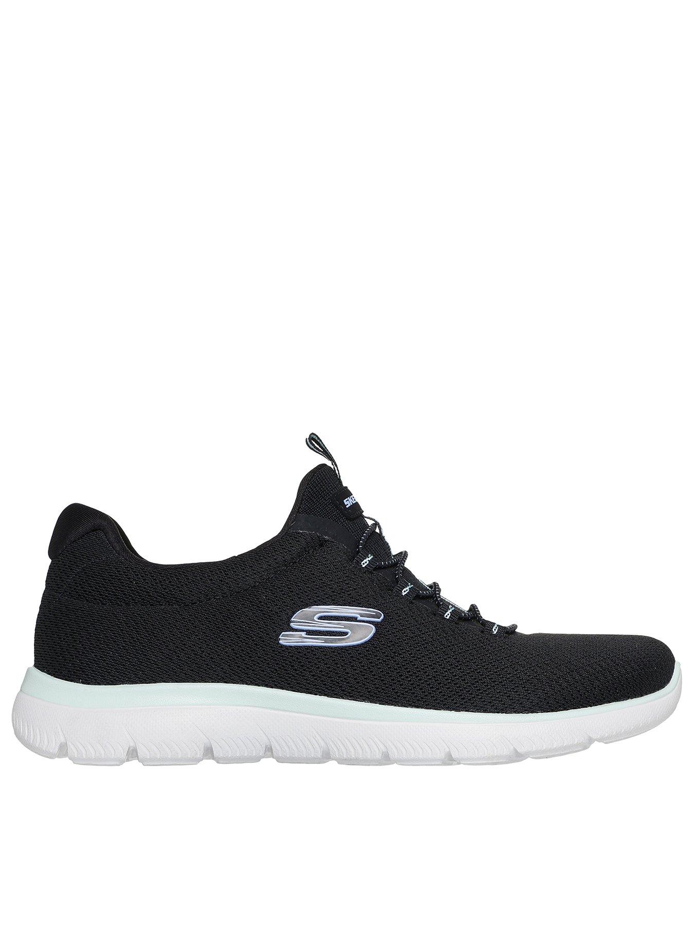skechers-summits-summer-blush-slip-on-trainer-black