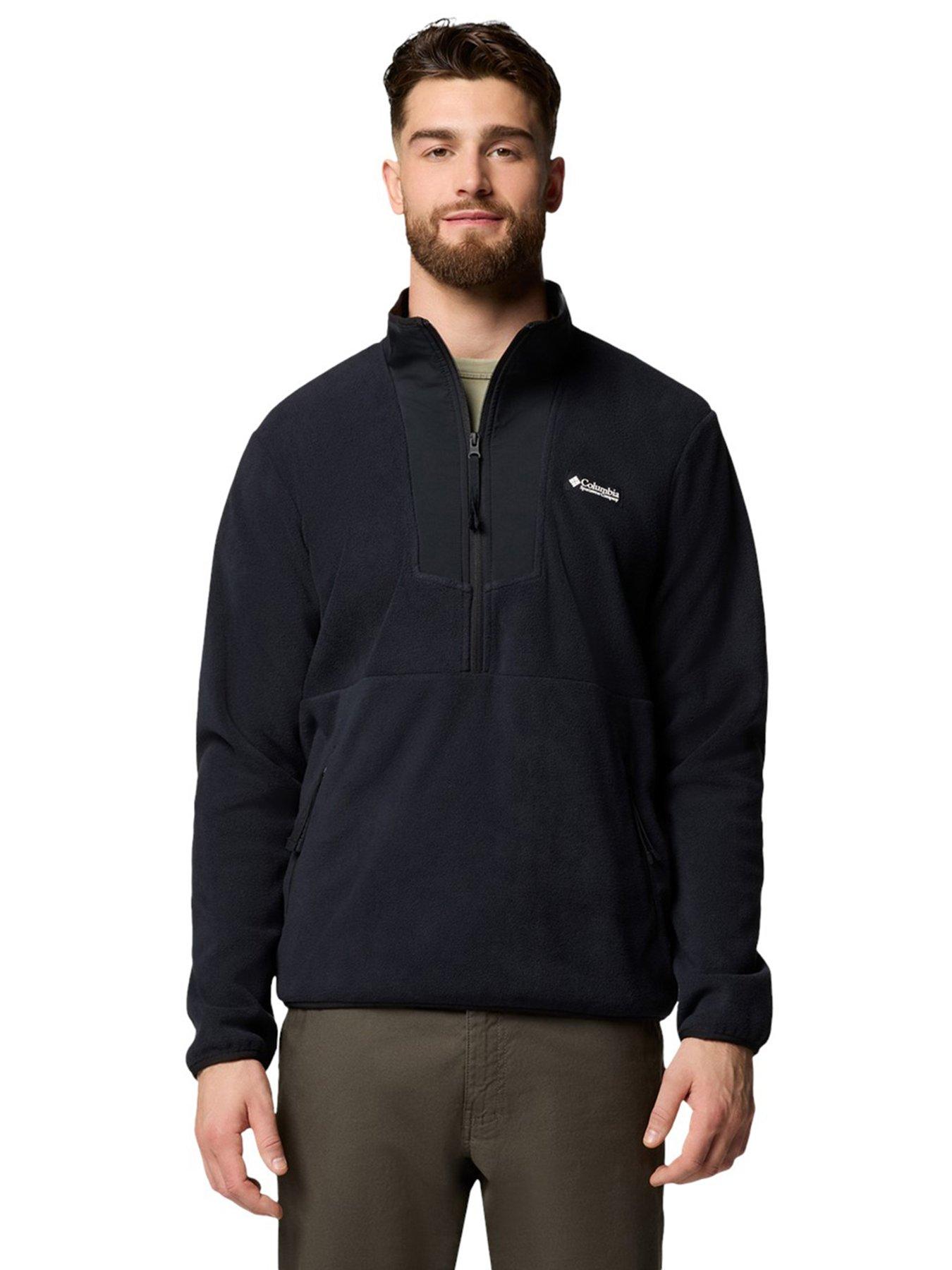 columbia-mens-sequoia-grove-half-zip-fleece-black