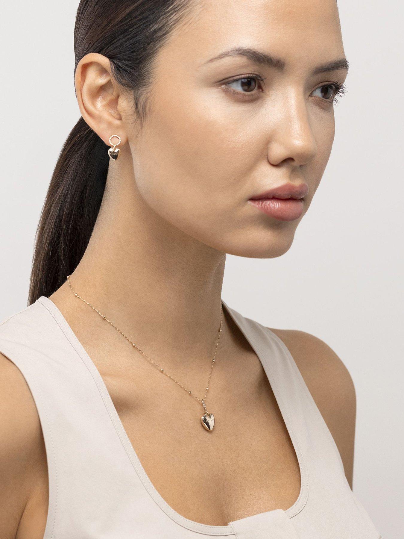 Image 2 of 6 of Radley Radley 18ct Gold Plated Hanging Heart Pendant Necklace