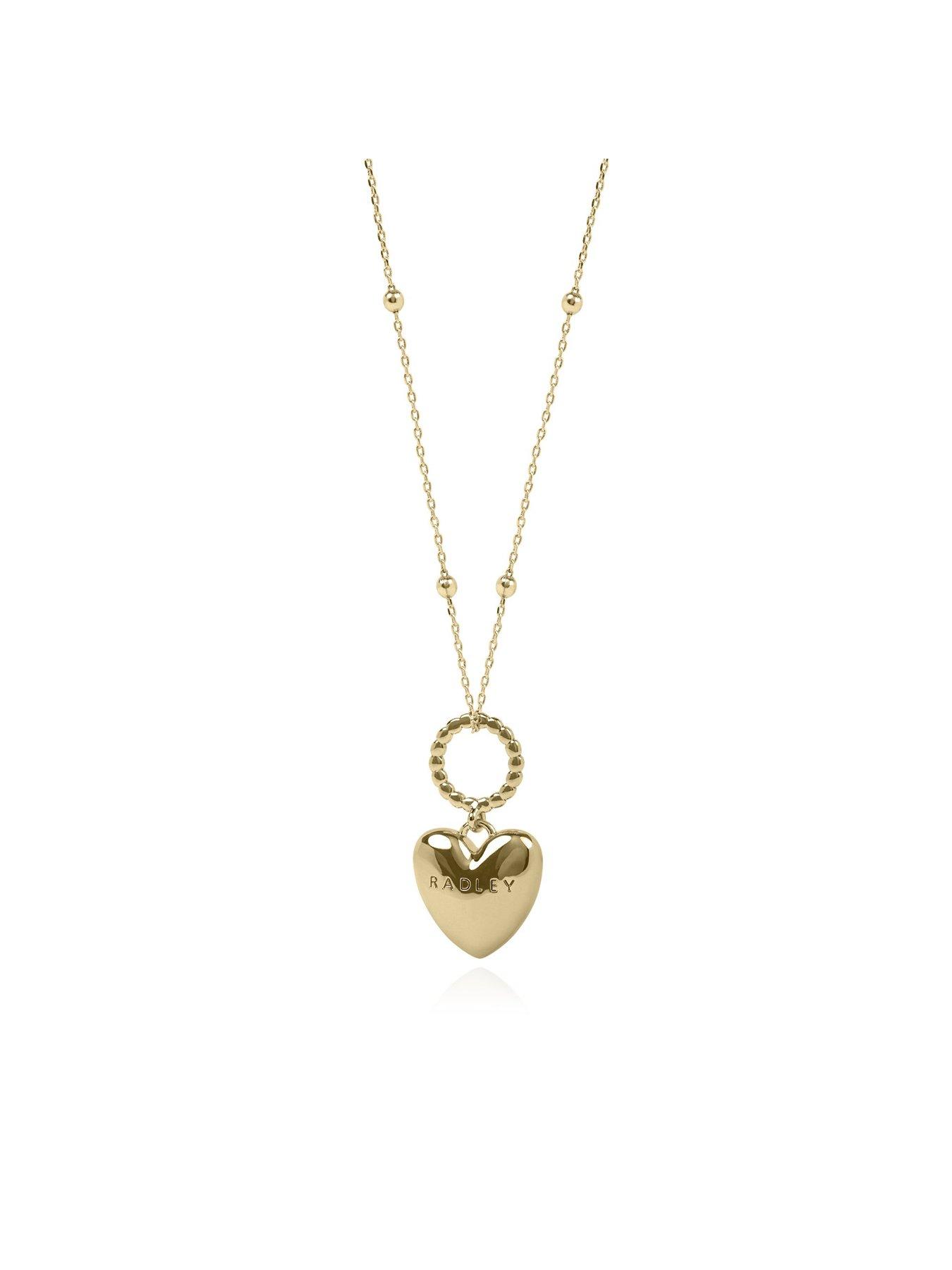 Image 3 of 6 of Radley Radley 18ct Gold Plated Hanging Heart Pendant Necklace