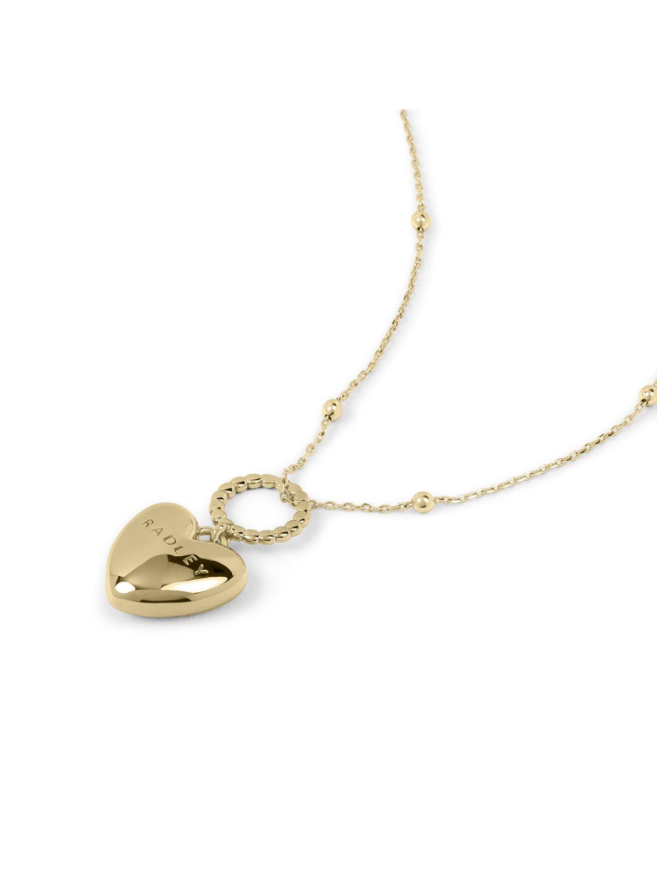 Image 5 of 6 of Radley Radley 18ct Gold Plated Hanging Heart Pendant Necklace