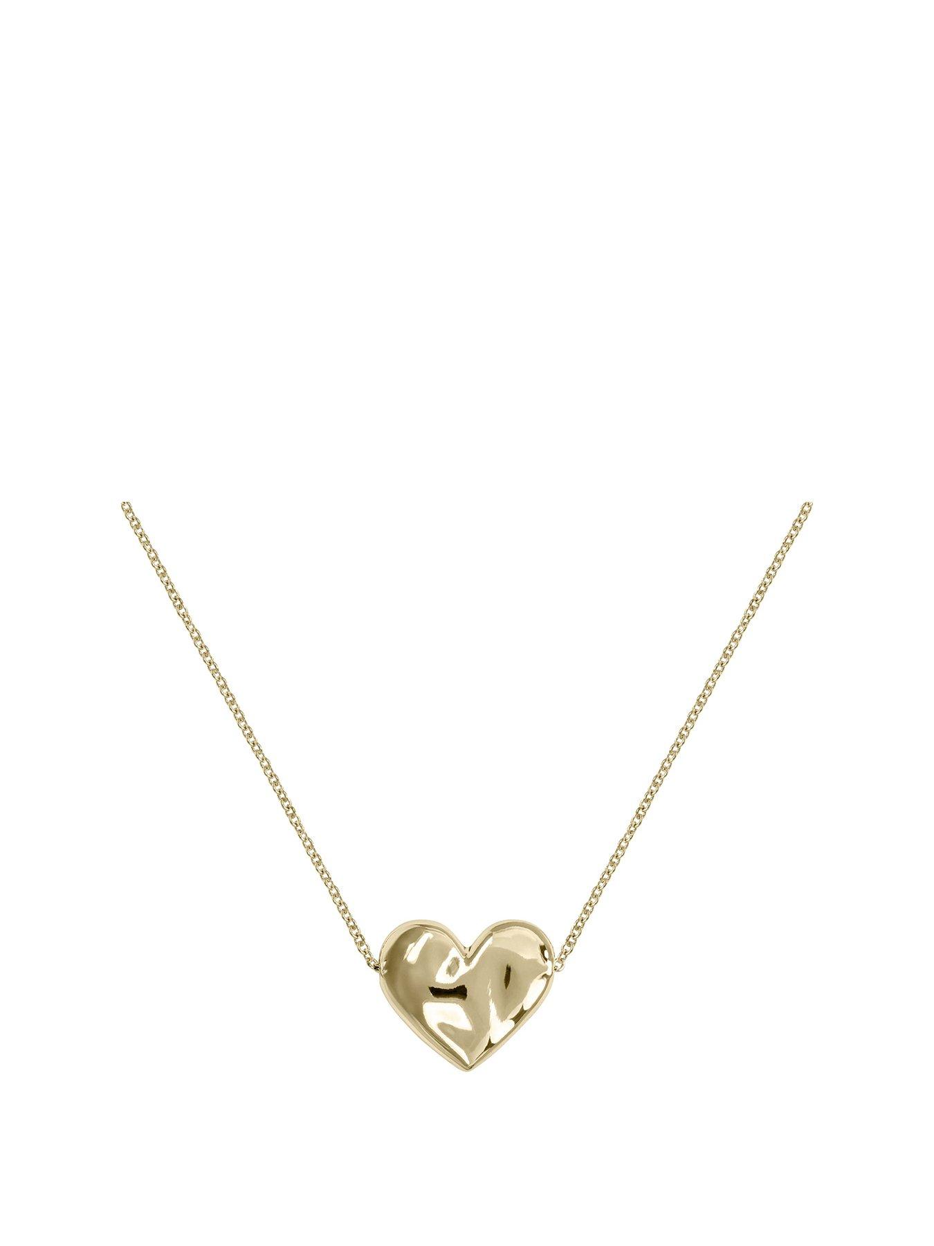 radley-radley-18ct-gold-plated-molten-heart-necklace