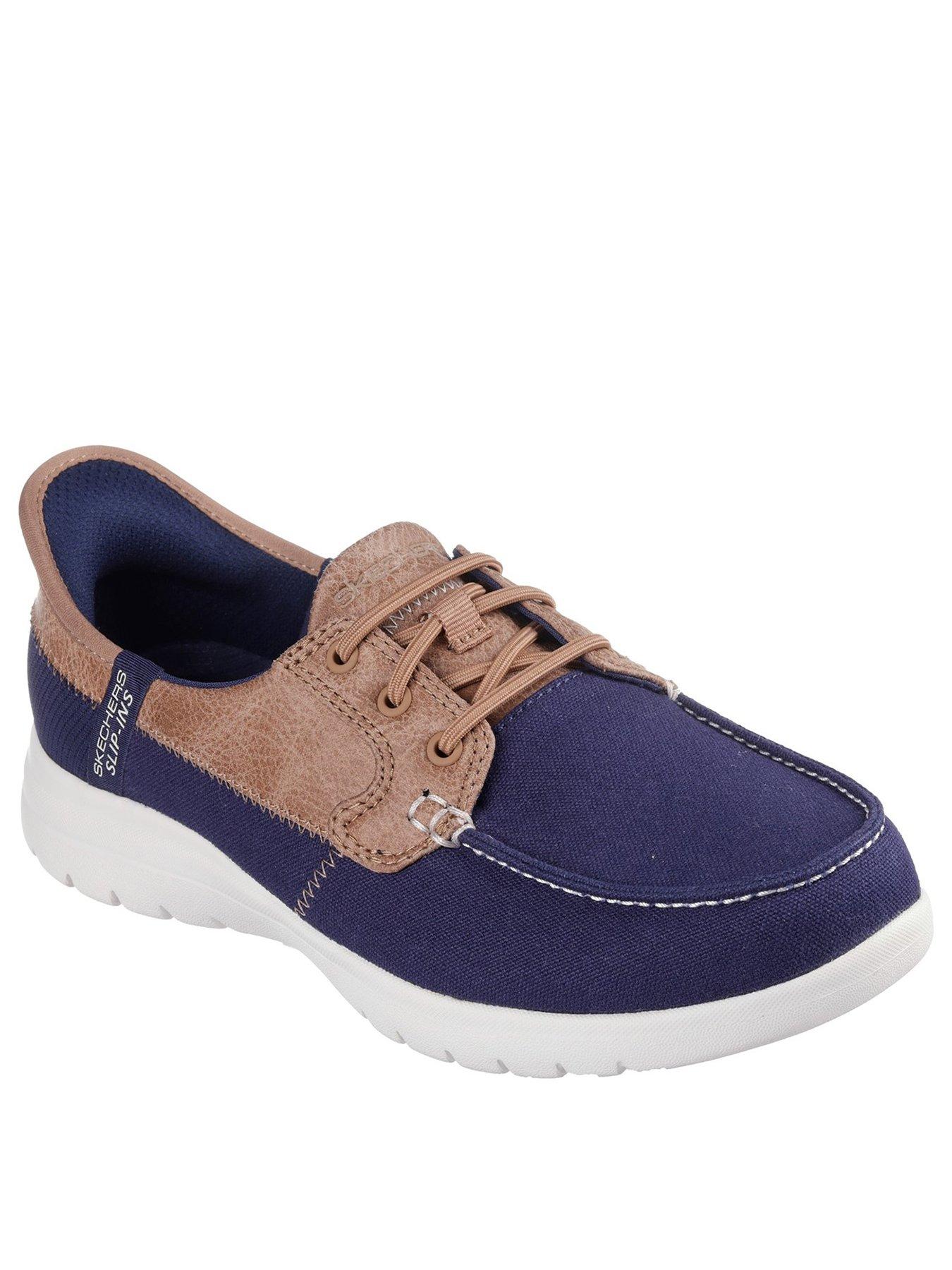 Image 2 of 5 of Skechers On The Go Flex Palmilla Boat Shoe - Navy