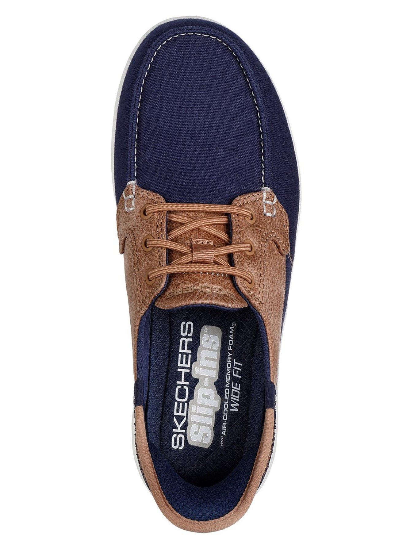 Image 4 of 5 of Skechers On The Go Flex Palmilla Boat Shoe - Navy