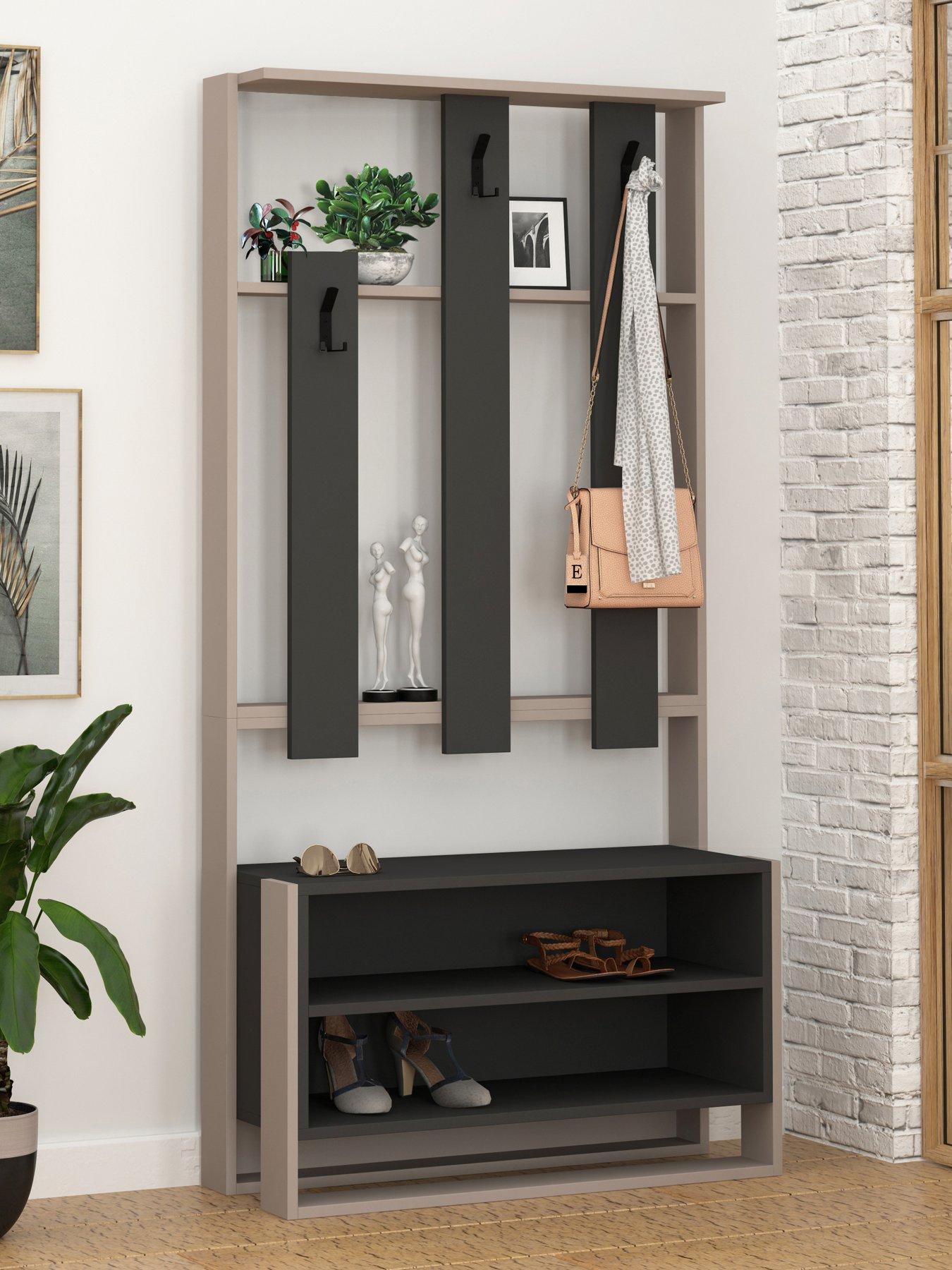 Decortie Chester Hall Stand - White/oak