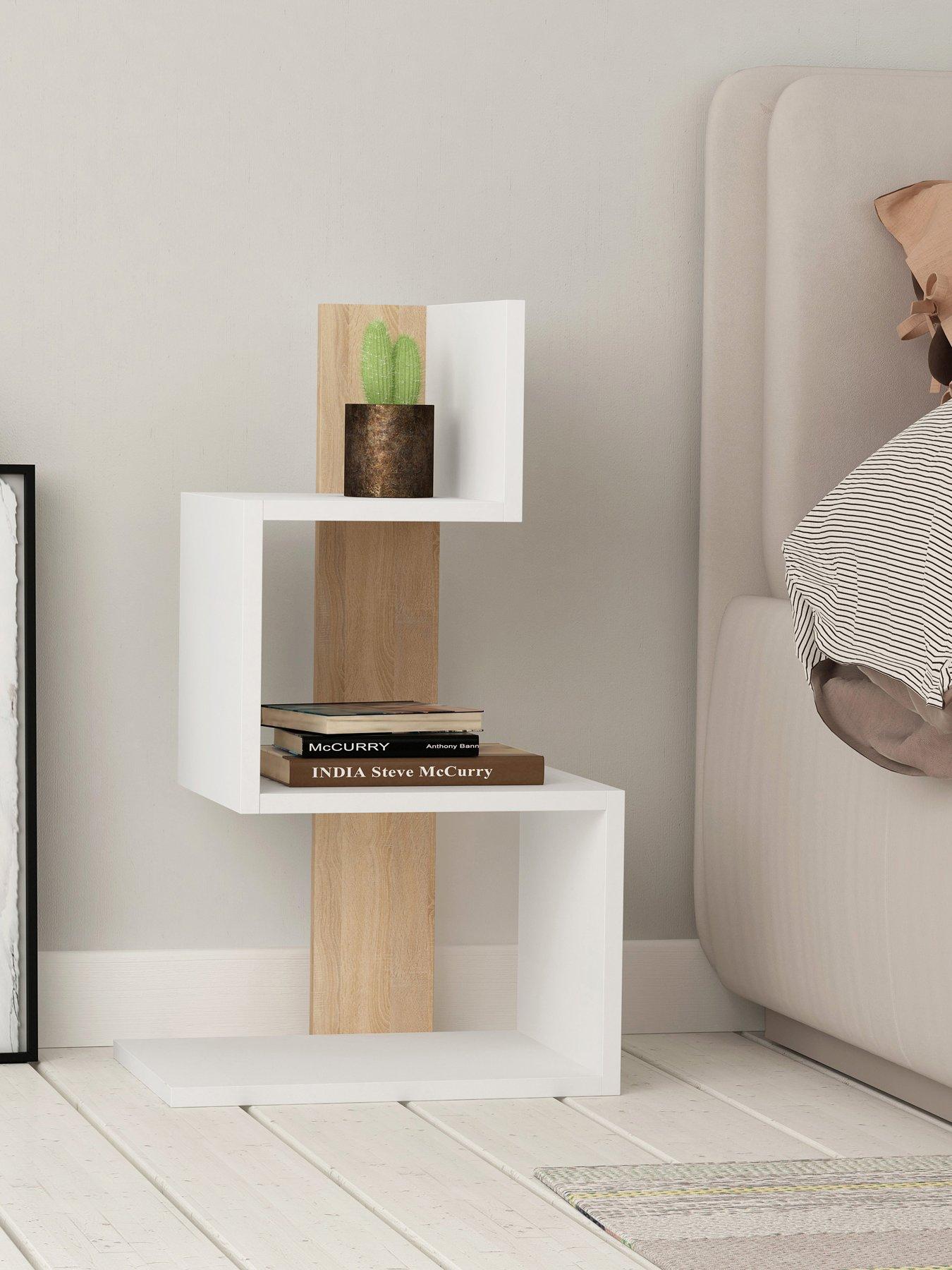 Image of Decortie Rosie Side Table - White/oak