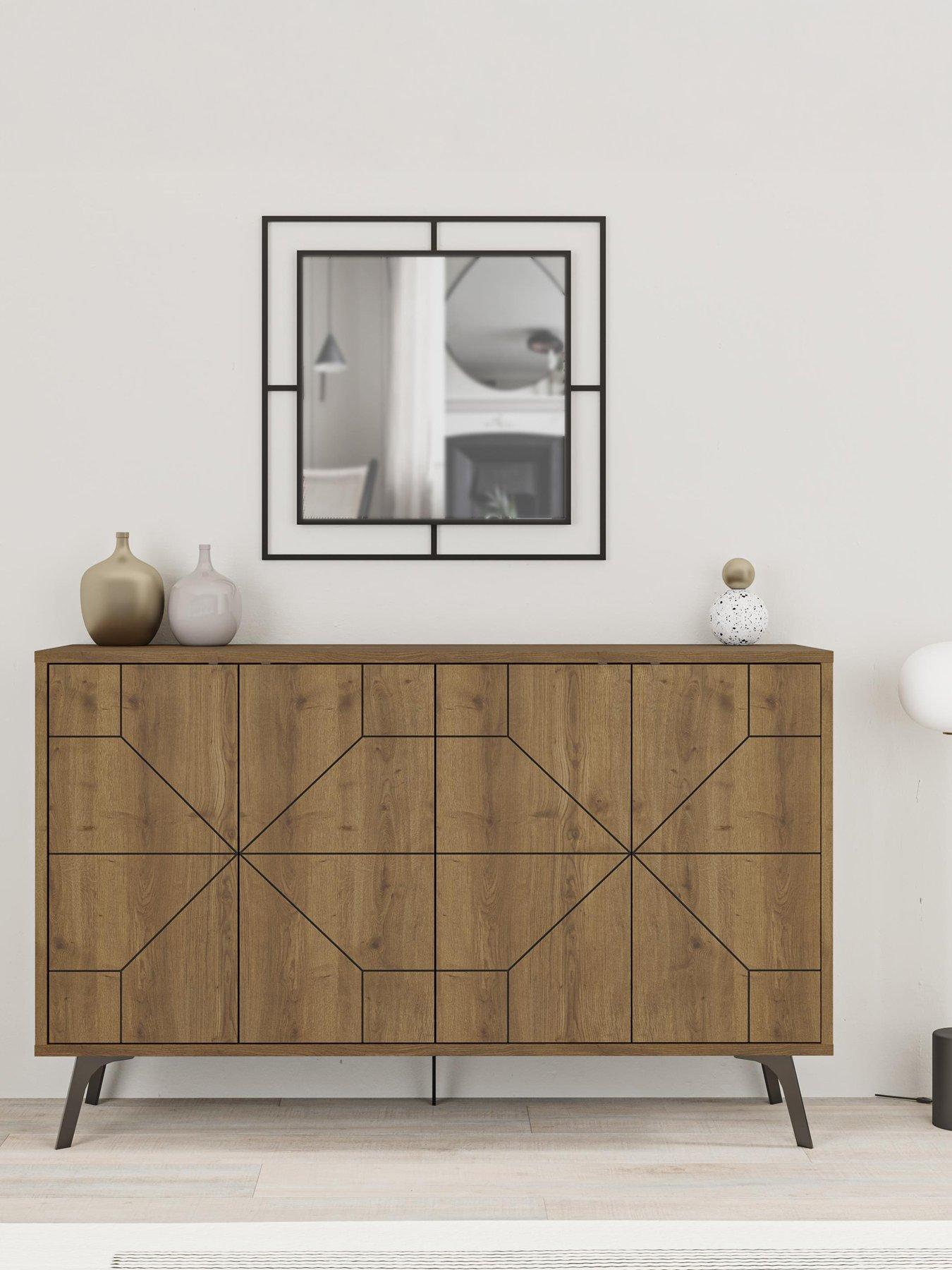 undefined Dune 4 Door Sideboard - Dark Oak