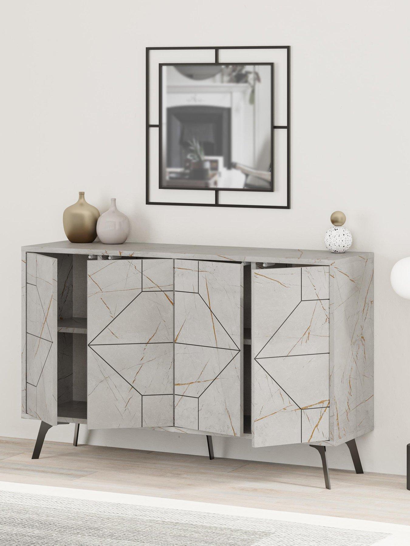 decortie-dune-4-doornbspsideboard-light-greyoutfit