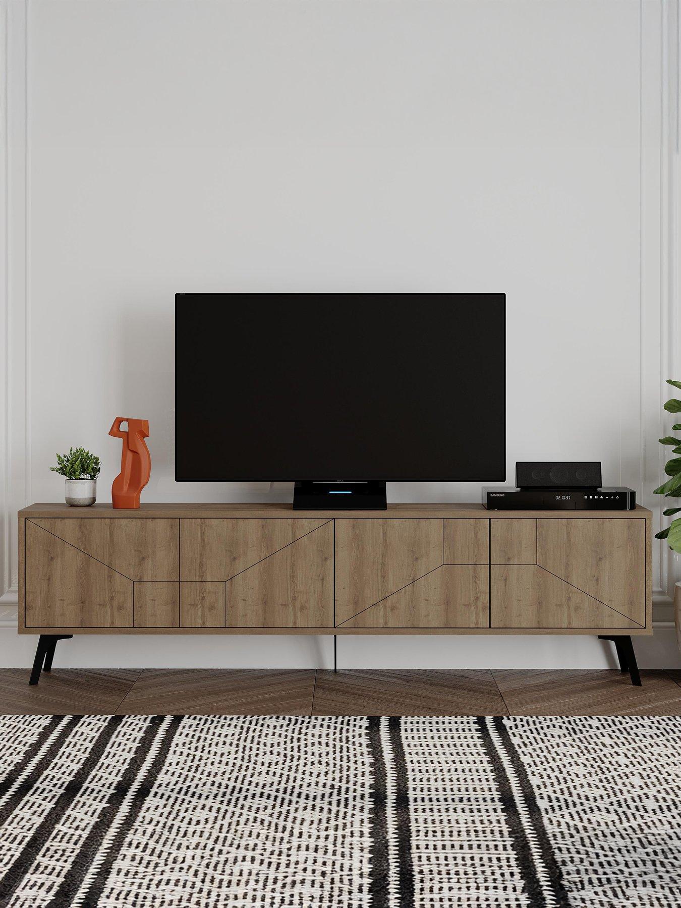 Decortie Dune Tv Stand - Dark Oak