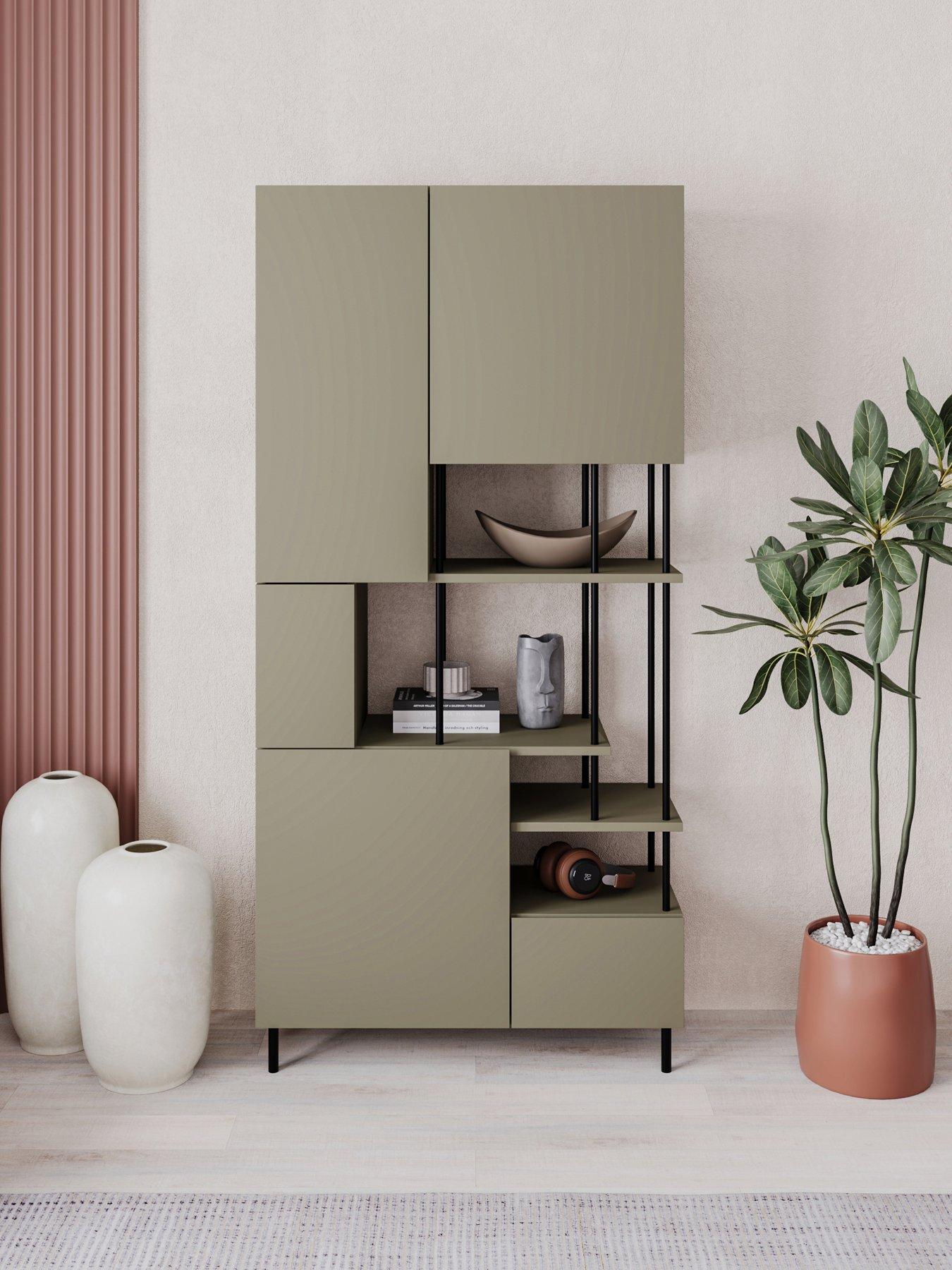 Image of Decortie Key Bookcase / Display Cabinet - Green