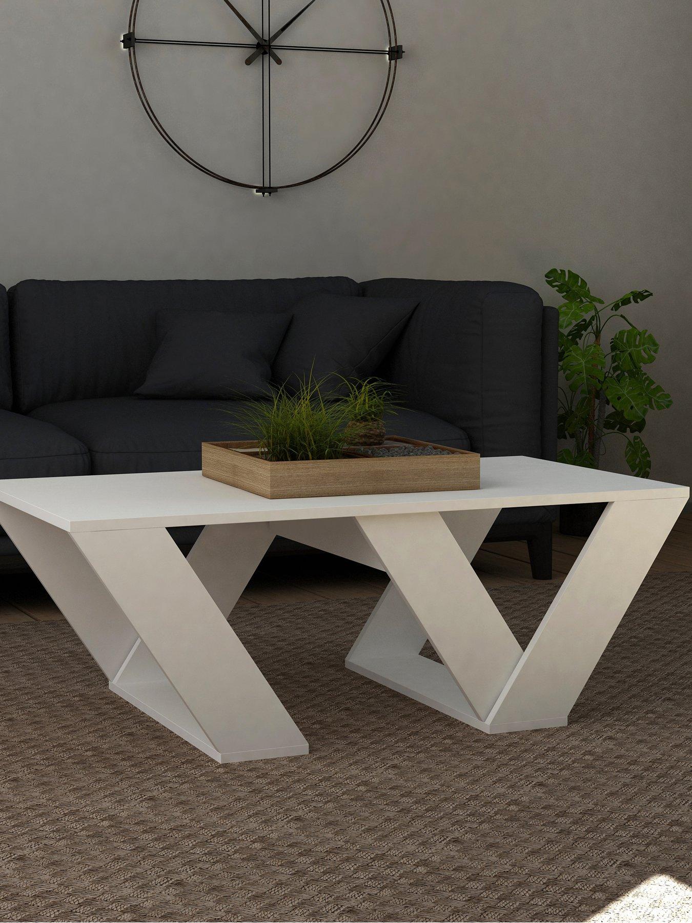 Image 1 of 8 of Decortie Pipra Coffee Table - White