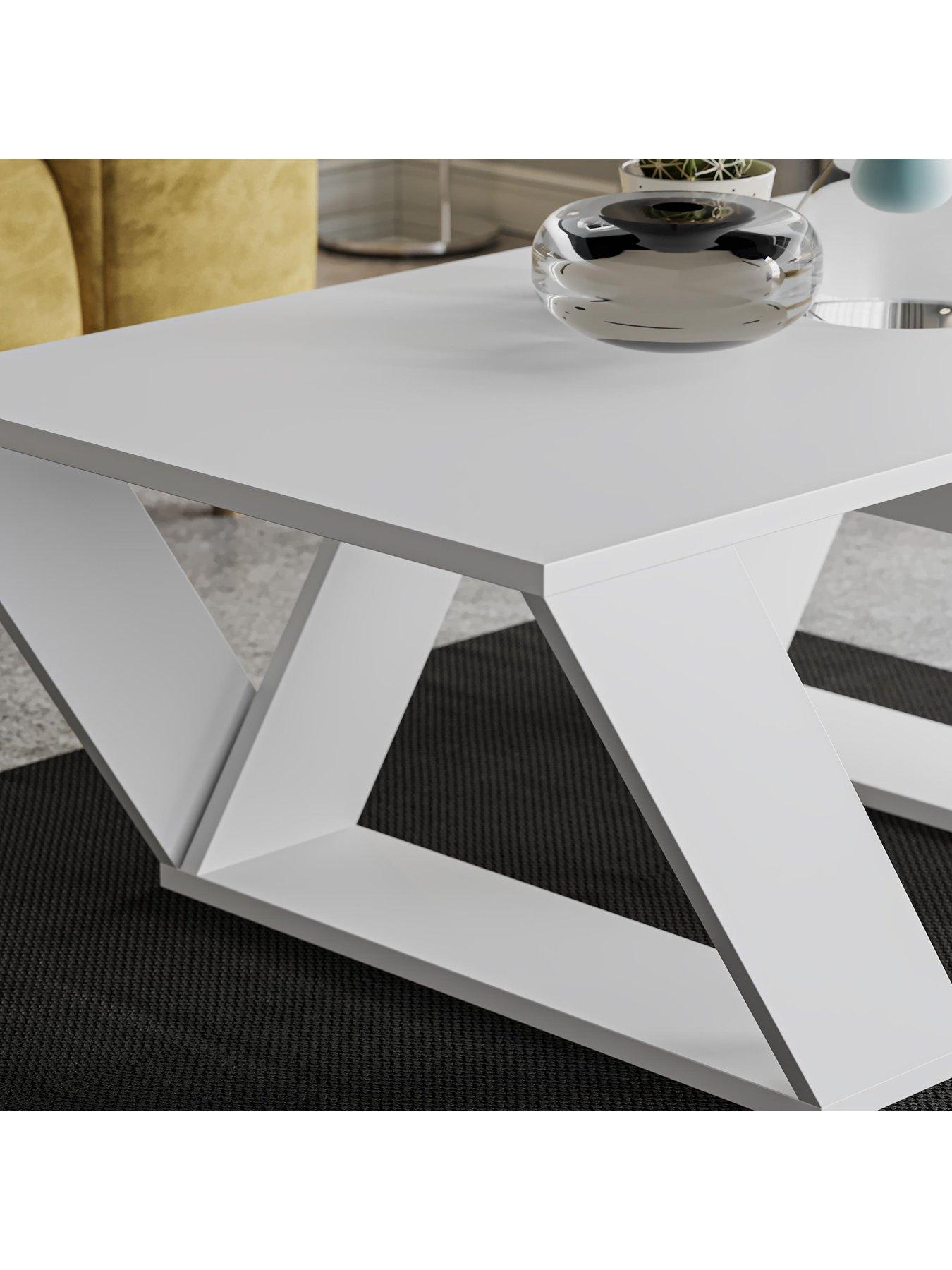 Image 5 of 8 of Decortie Pipra Coffee Table - White