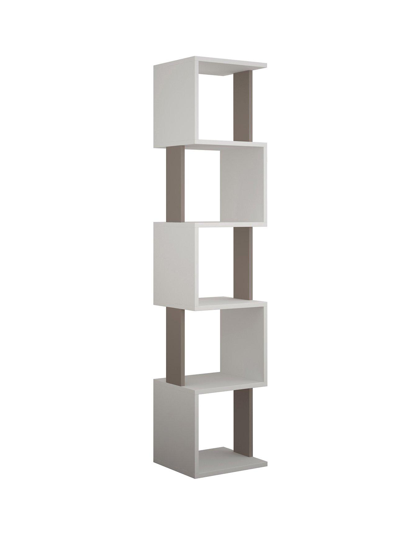 Image 2 of 4 of Decortie Piri Bookcase Shelf Unit - White/mocha