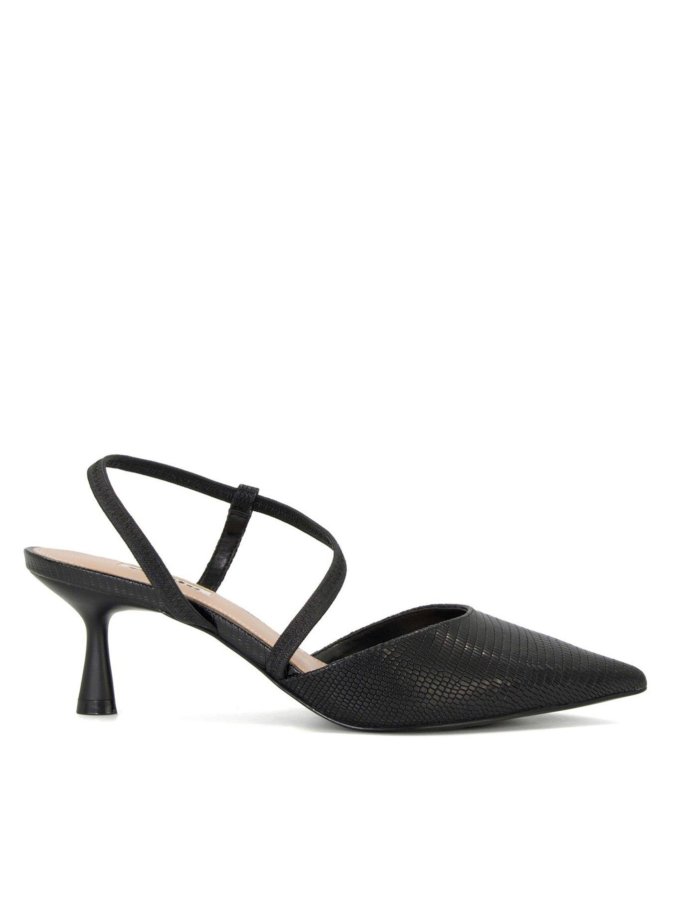 Dune London Citrus Textured Court Shoes - Ecru
