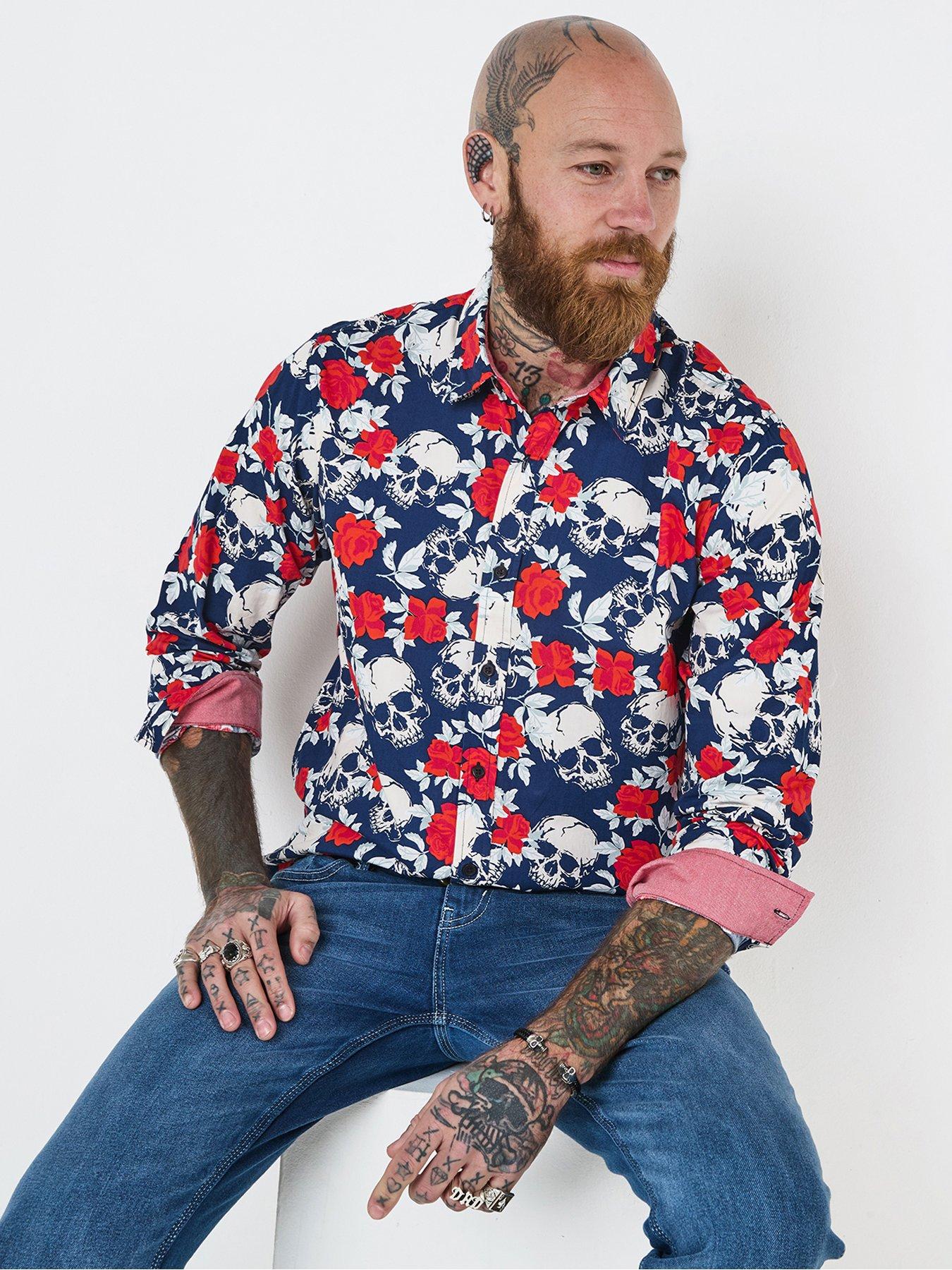 Image 1 of 6 of Joe Browns Skulls &amp; Roses Long Sleeve Shirt - Multi