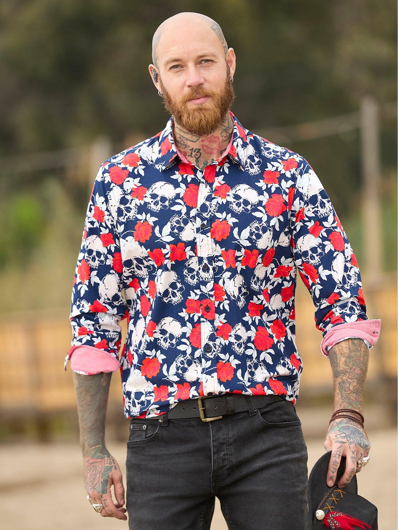 Image 2 of 6 of Joe Browns Skulls &amp; Roses Long Sleeve Shirt - Multi