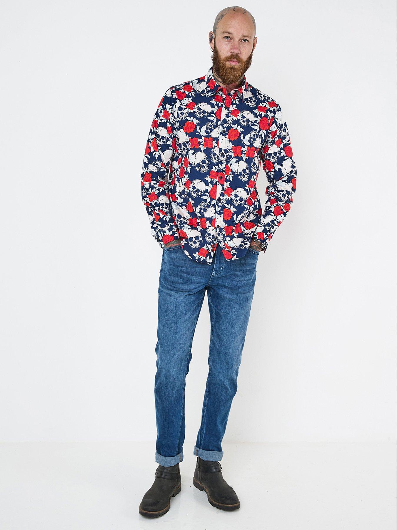 Image 5 of 6 of Joe Browns Skulls &amp; Roses Long Sleeve Shirt - Multi