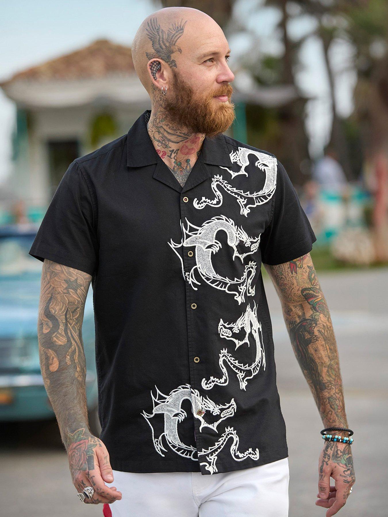 joe-browns-wildside-short-sleeve-shirt-blackstillFront