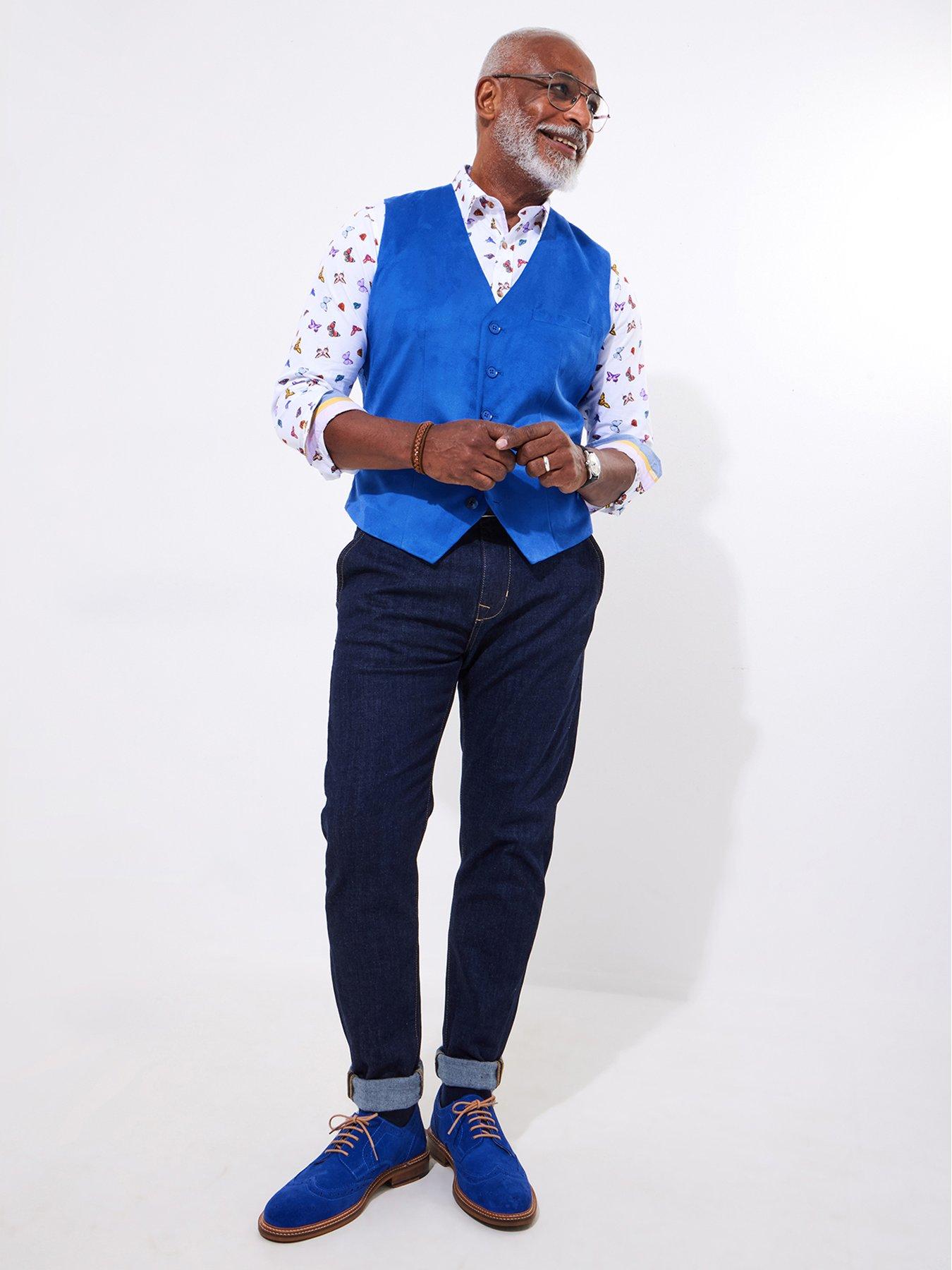 Image 4 of 5 of Joe Browns Pop Of Colour Waistcoat - Blue
