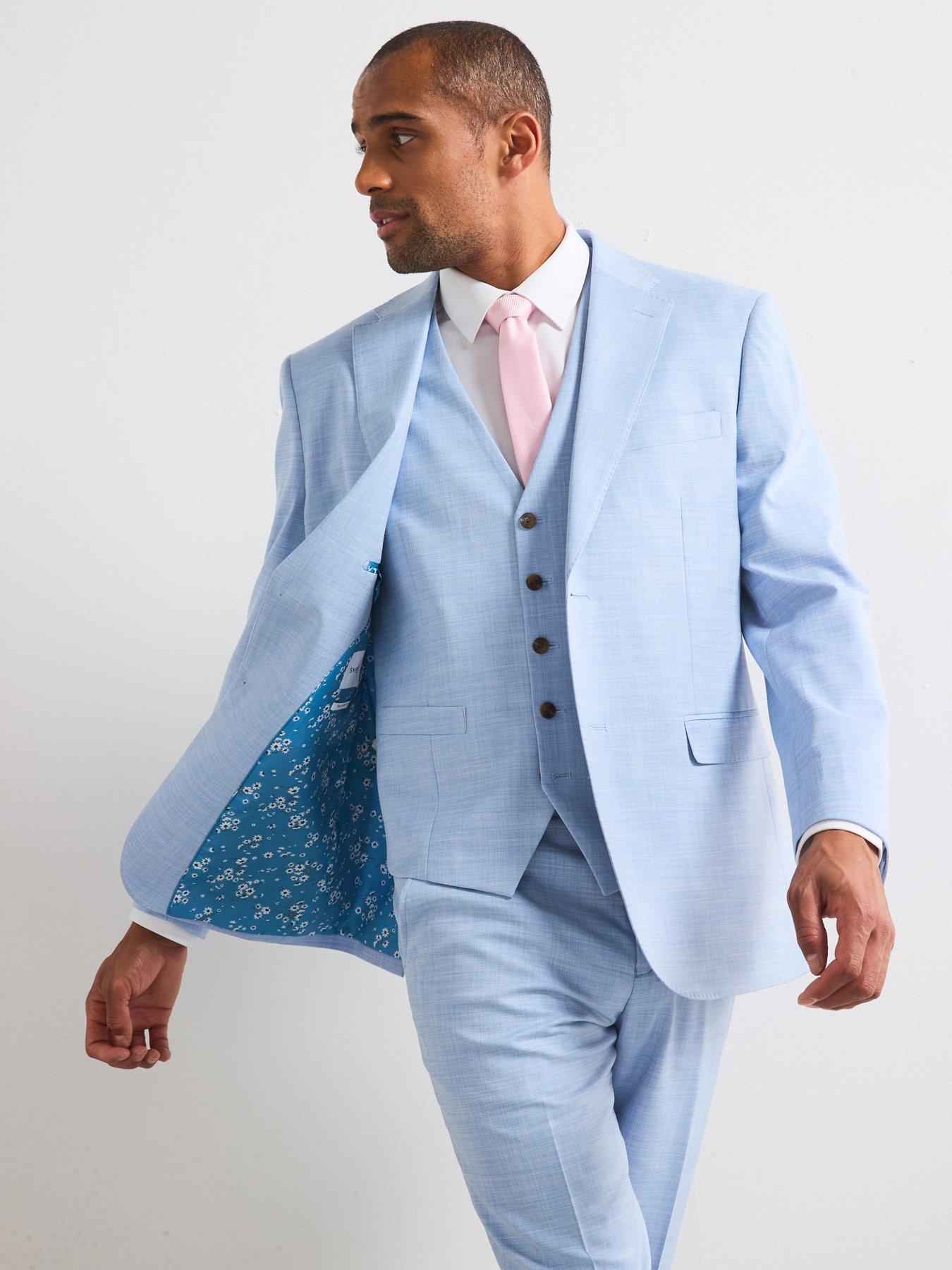 Image 1 of 6 of Skopes Lucien Tailored Fit Suit Jacket - Blue