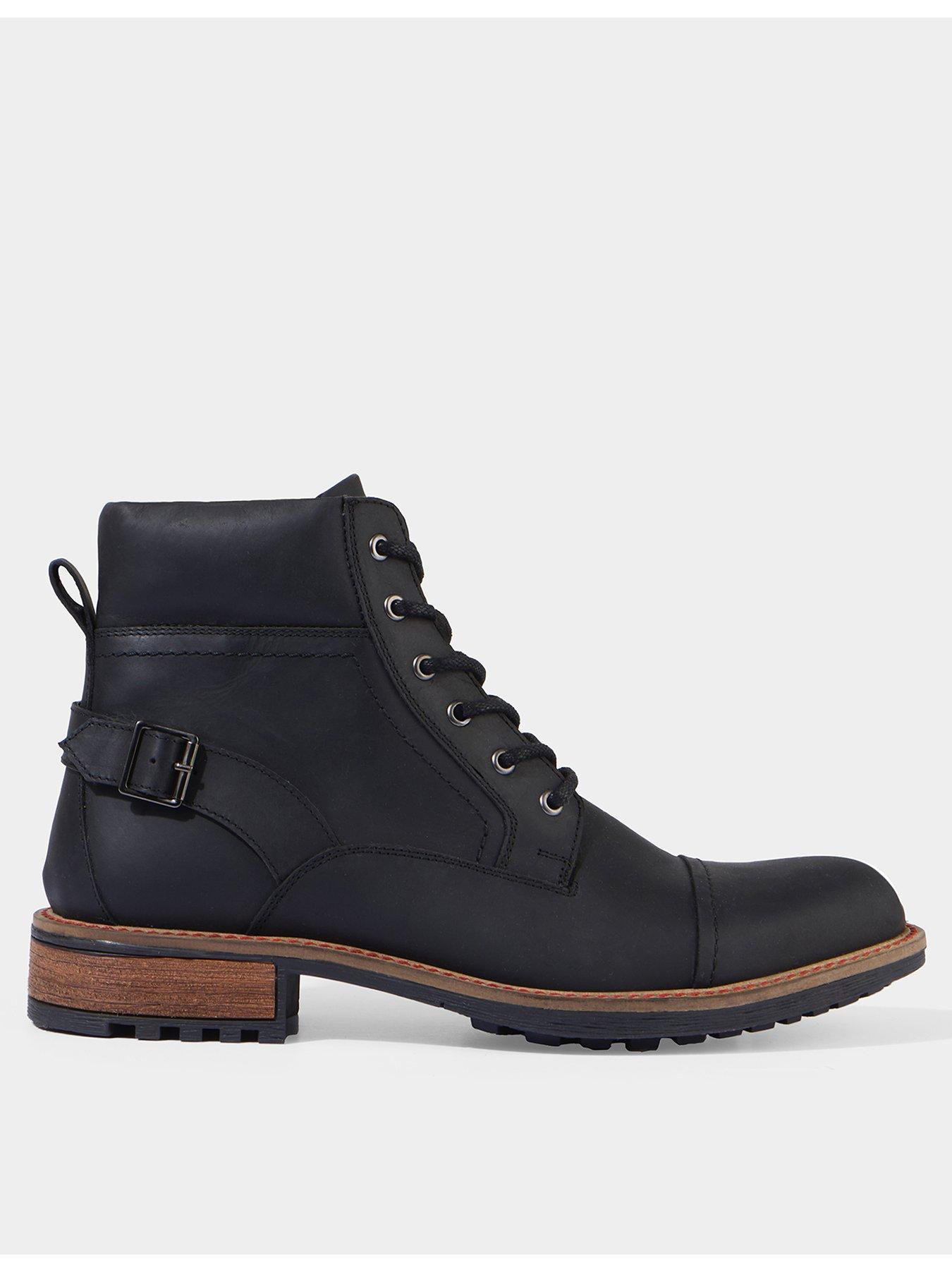 undefined Joe Browns Oiled Finish Army Style Lace Up Boots