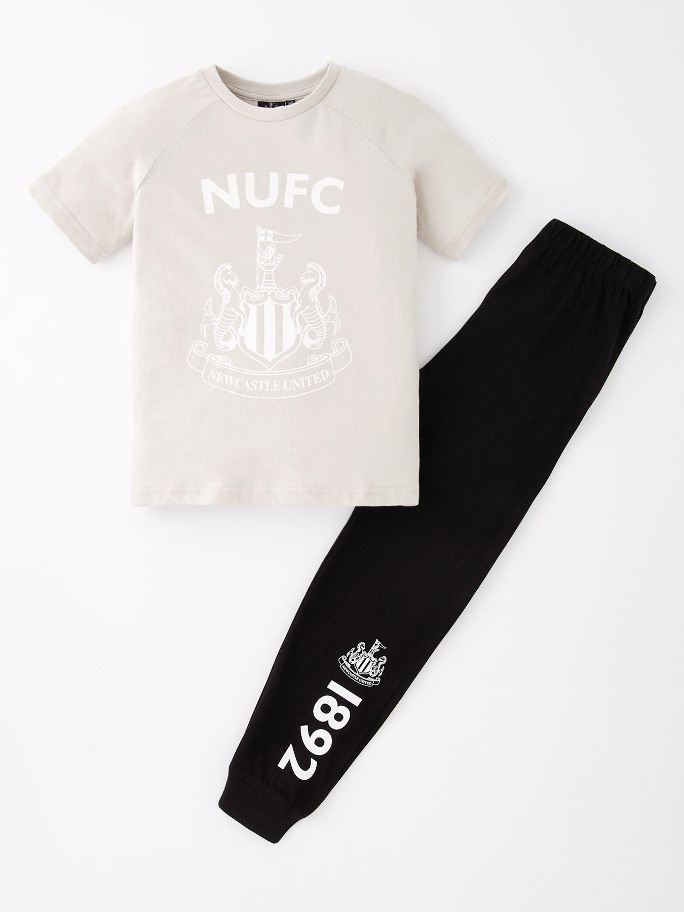Newcastle FC Newcastle FC Football Short Sleeve Pyjamas - Black/White