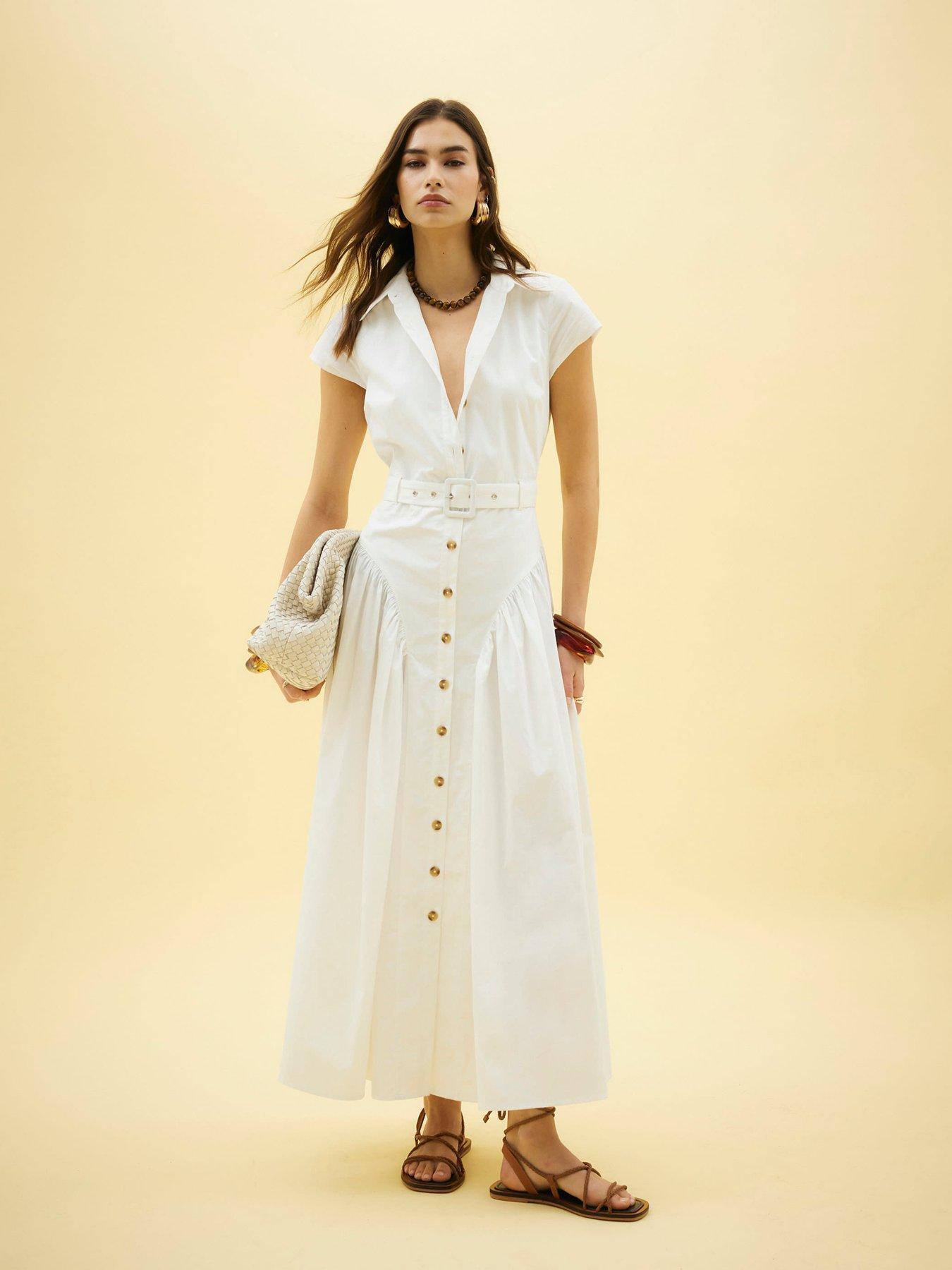 river island white beaded dress LIKELY Leala Sequined Midi Dress
