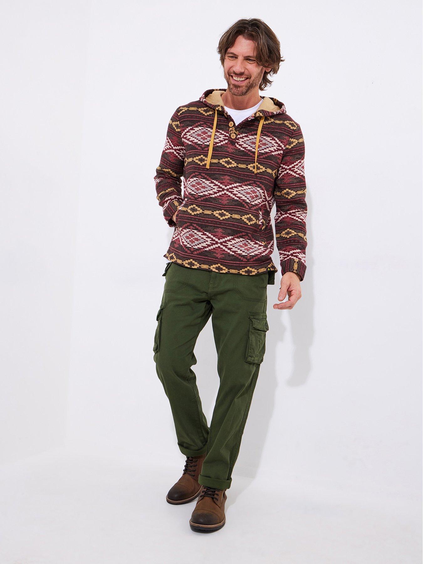 Image 5 of 6 of Joe Browns Cosy Campfire Woven Hoodie - Brown