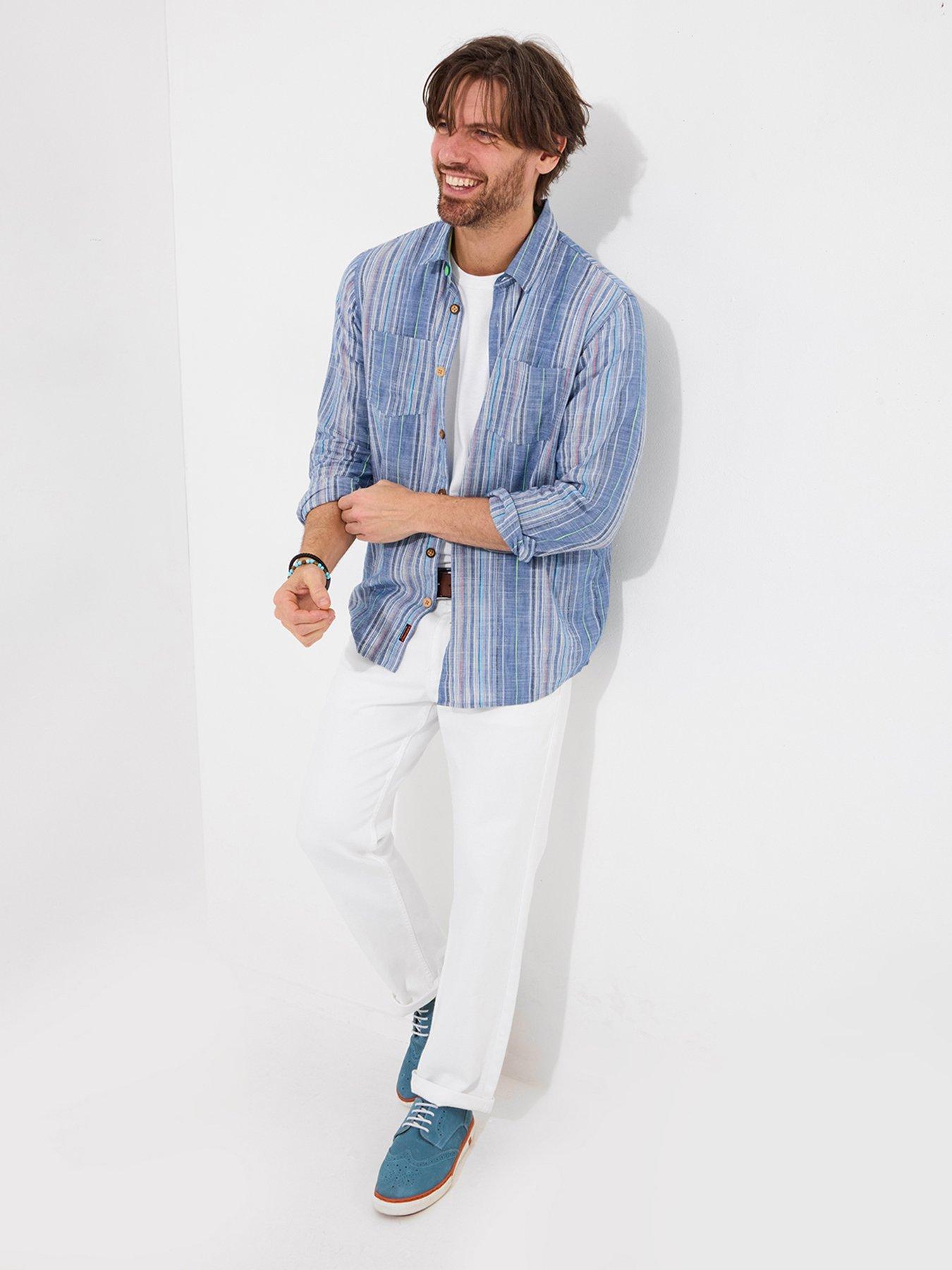 Image 2 of 6 of Joe Browns Striped Long Sleeve Shirt - Blue