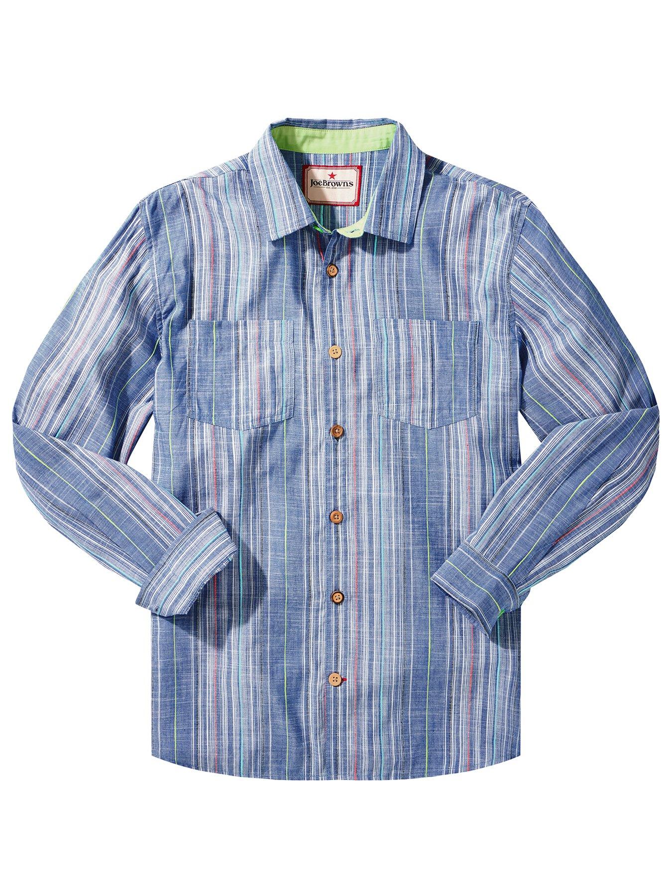 Image 6 of 6 of Joe Browns Striped Long Sleeve Shirt - Blue
