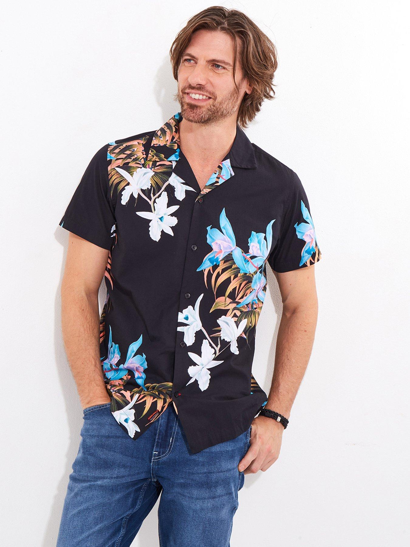Joe Browns Taste Of Tropics Short Sleeve Shirt - Black