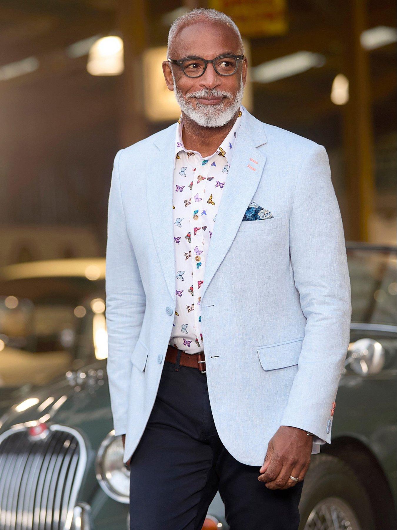 Image 2 of 6 of Joe Browns Summer Suit Jacket - Light Blue