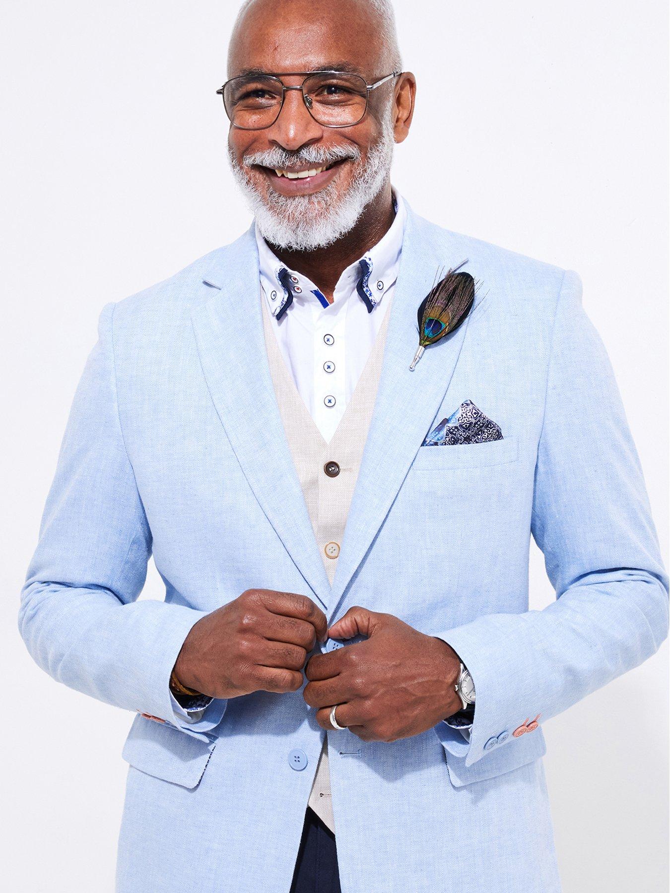 Image 3 of 6 of Joe Browns Summer Suit Jacket - Light Blue