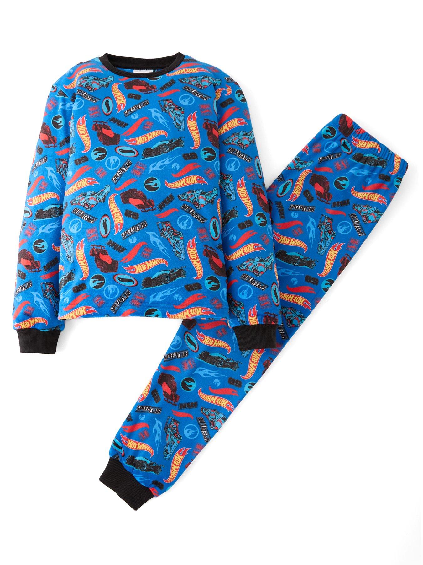 Hot Wheels Hot Wheels Supersoft Fleece Pyjamas - Blue