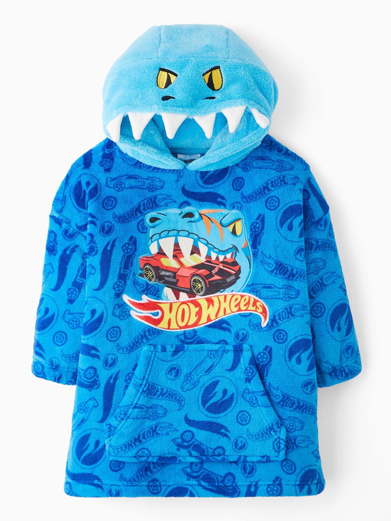 hot-wheels-hot-wheels-fleece-hooded-blanket-blue
