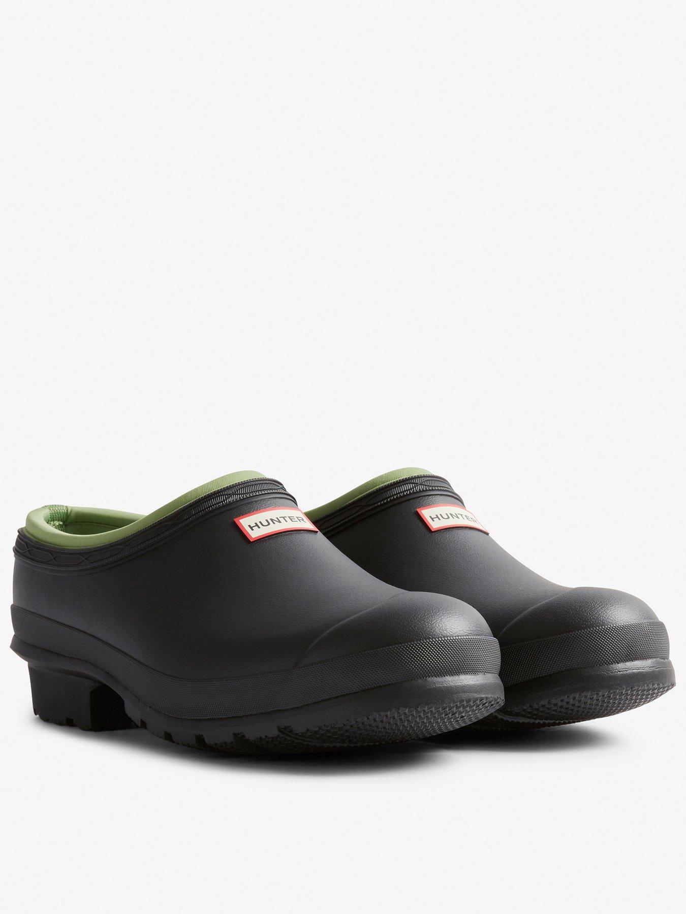 Hunter Mens Gardener Neo Lined Clog - Black