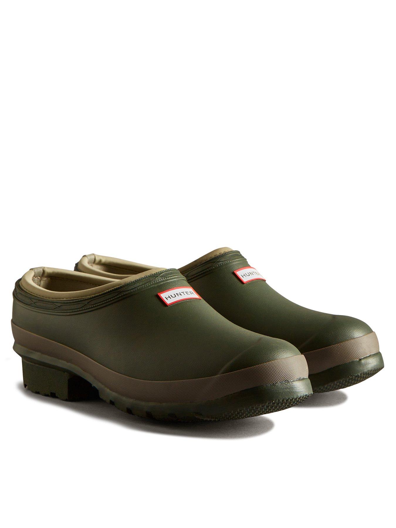 hunter-mens-gardener-neo-lined-clogs-green