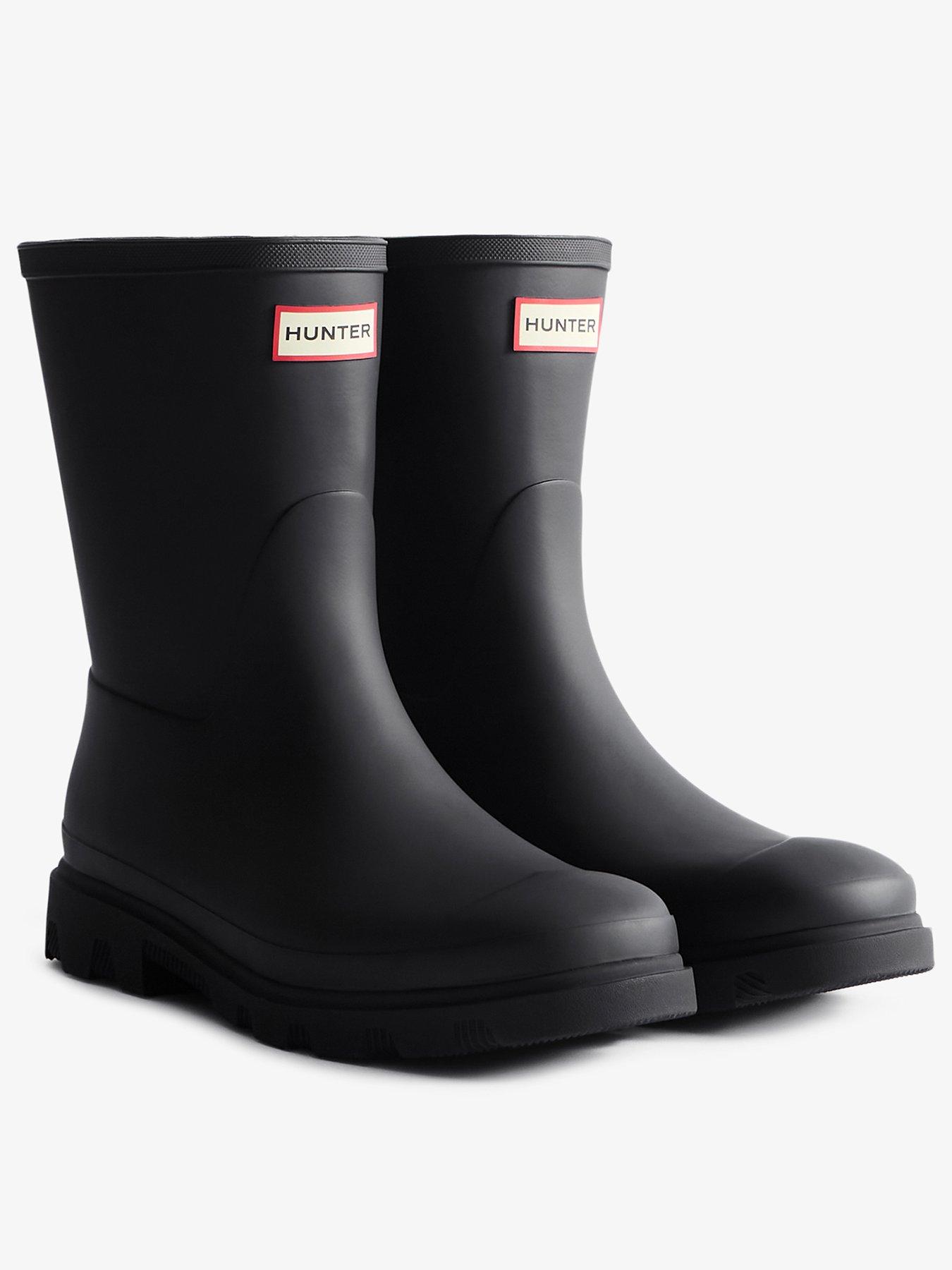 Image 2 of 4 of Hunter Mens Downpour Short Boot - Black