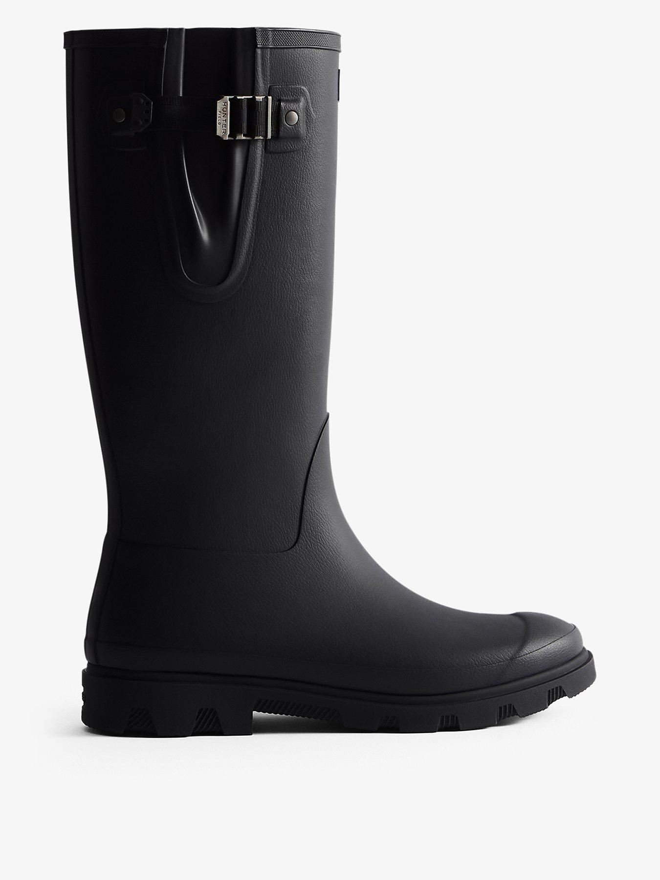 Hunter Mens Downpour Adjustable Boot - Black