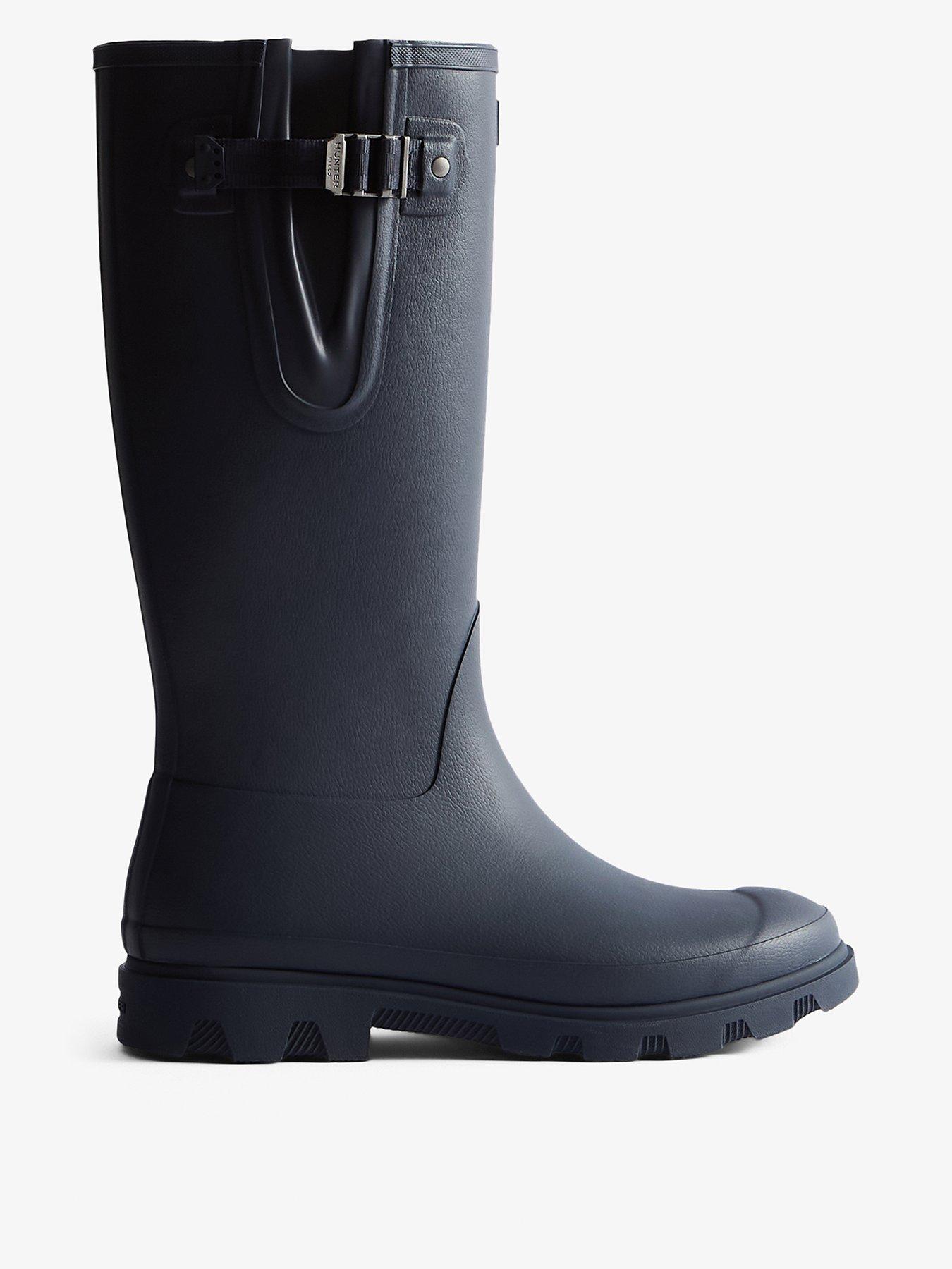 Hunter Mens Downpour Adjustable Boot - Navy