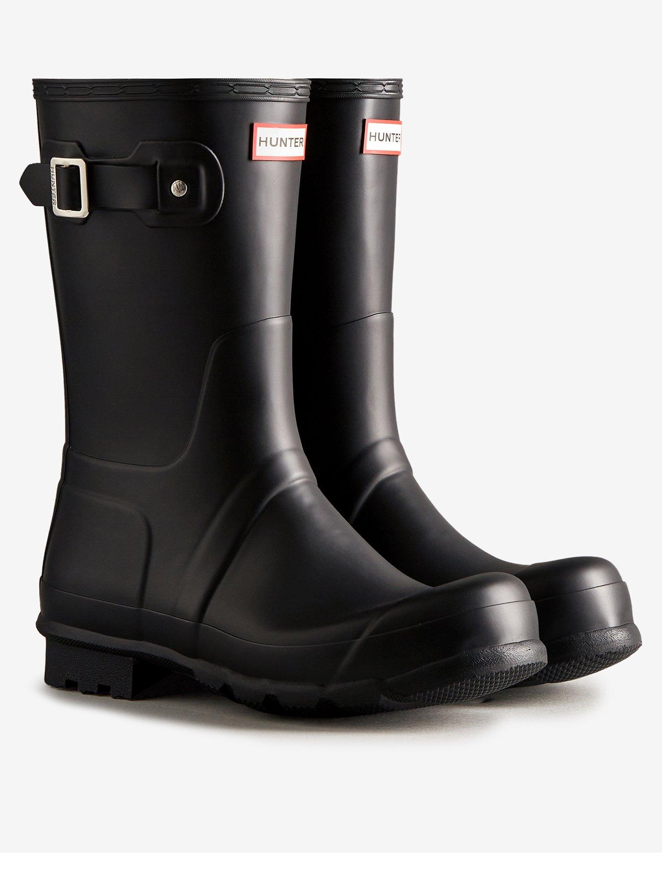 Hunter Mens Original Short Boots - Black | Very Ireland