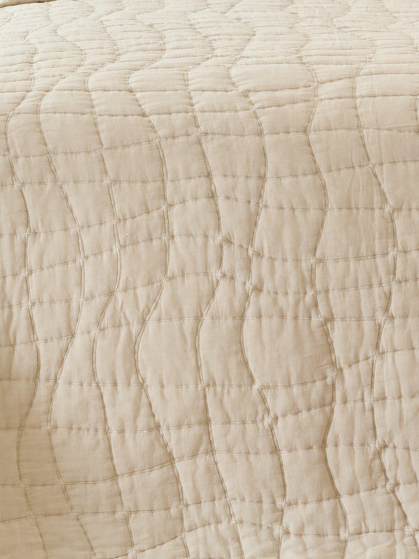 Image 3 of 4 of Very Home Retreat Cotton Quilted Bedspread - 165 x&nbsp;240&nbsp;cm - Natural