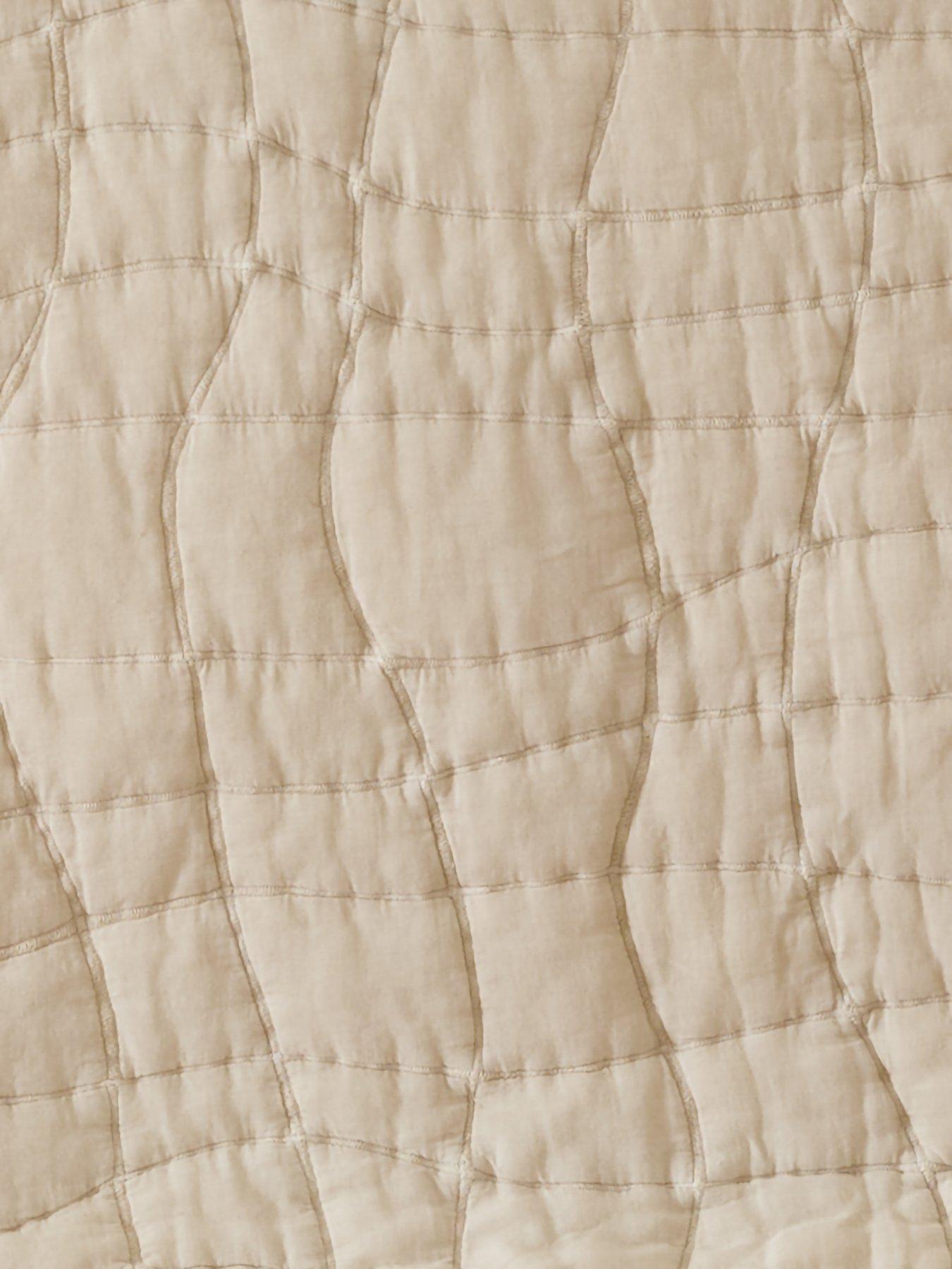 Image 4 of 4 of Very Home Retreat Cotton Quilted Bedspread - 165 x&nbsp;240&nbsp;cm - Natural