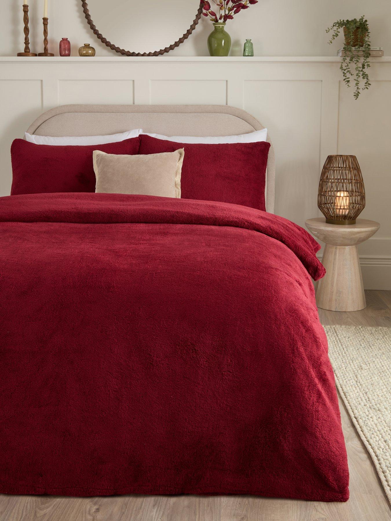 Very Home Everyday Teddy Fleece Duvet Set - Db
