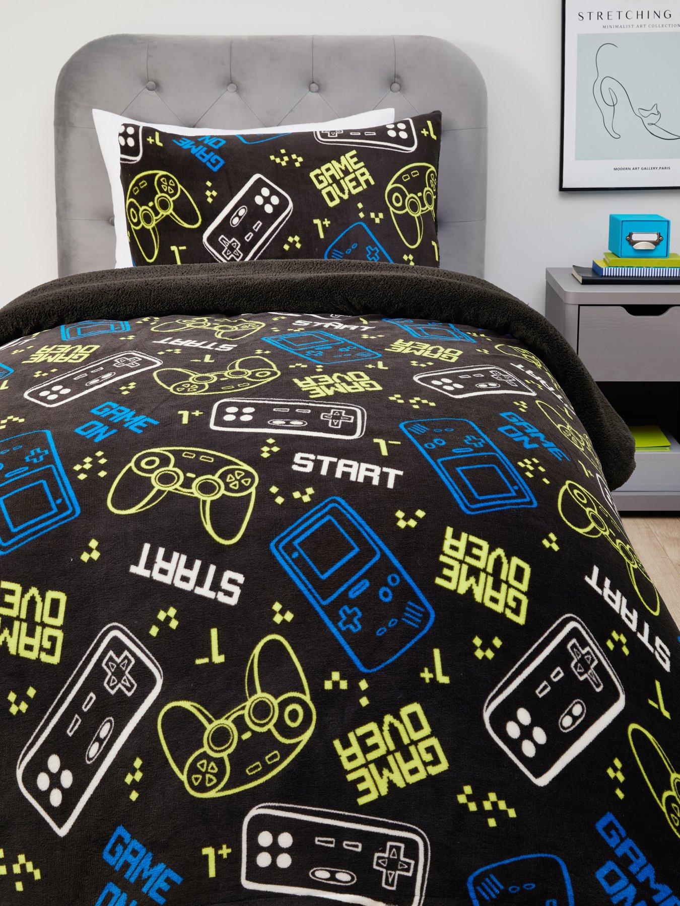 very-home-game-on-printed-fleece-duvet-covernbspset