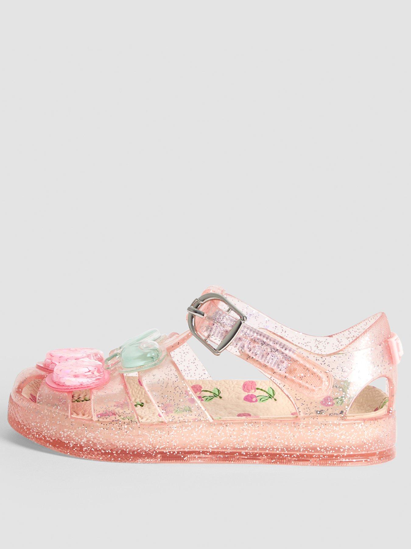 Image 2 of 4 of JoJo Maman Bebe Girl Cherry Jelly Sandals - Pink